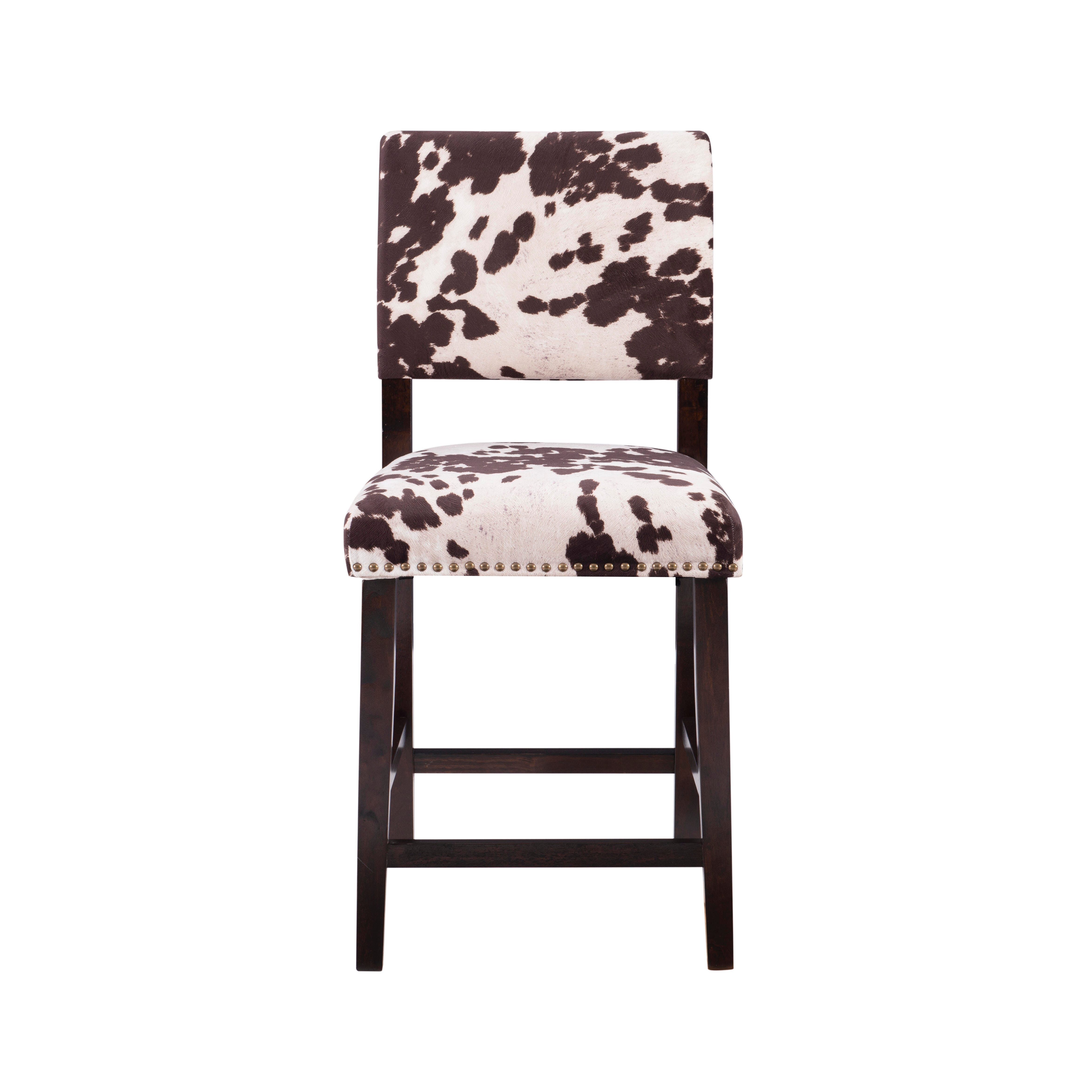Linon Wes Counter Stool, Manhattan Brown, large