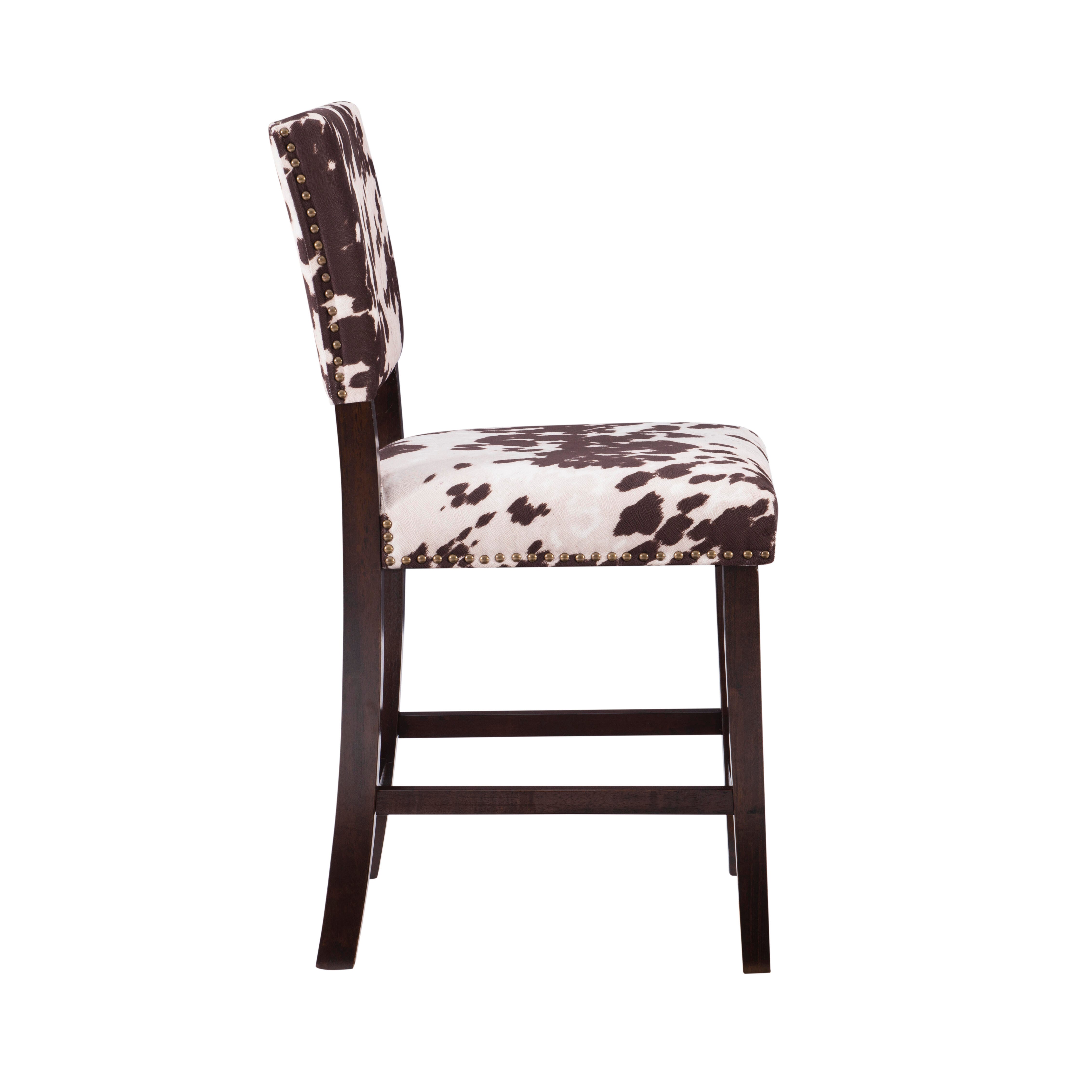 Linon Wes Counter Stool, Manhattan Brown, large