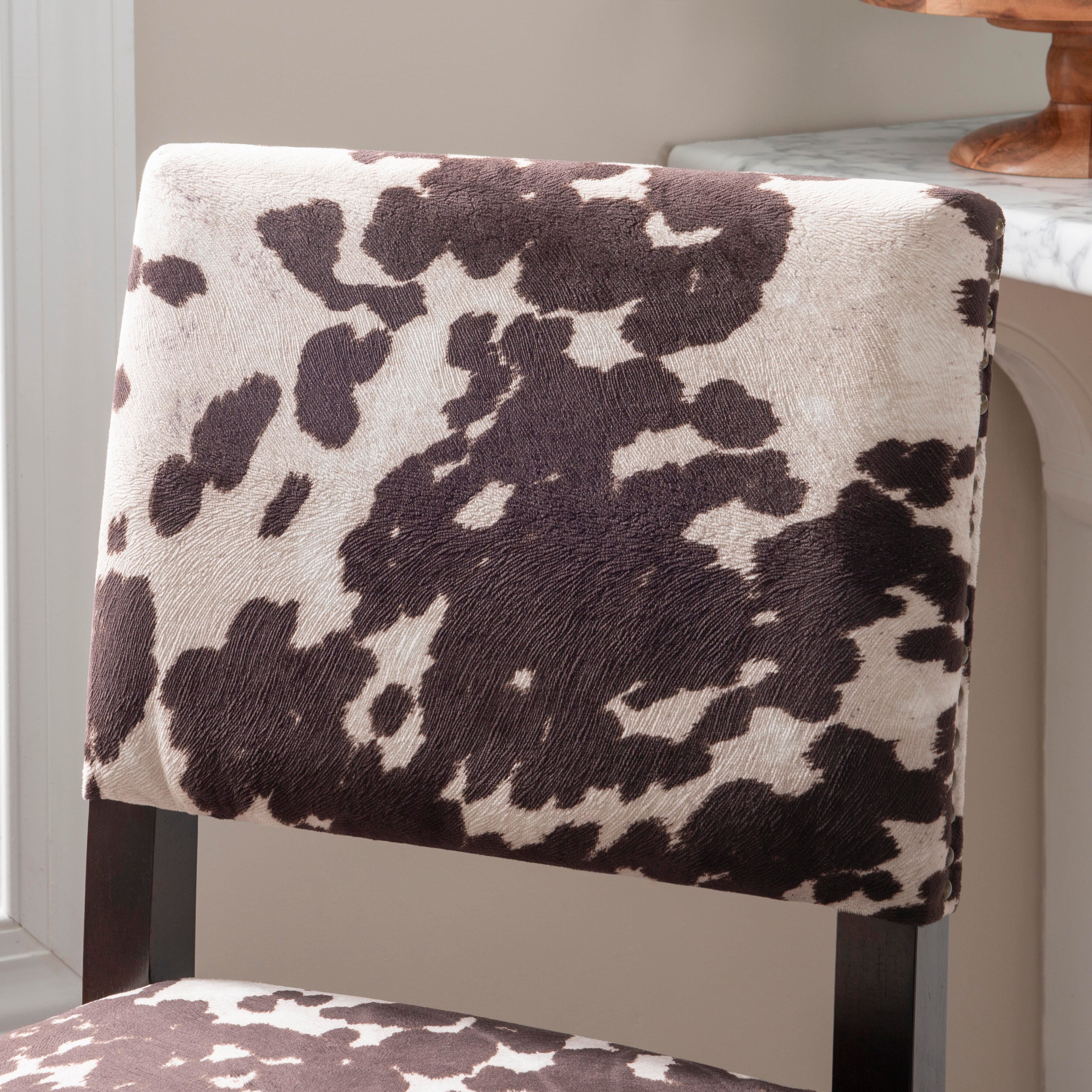 Linon Wes Bar Stool, Manhattan Brown, large