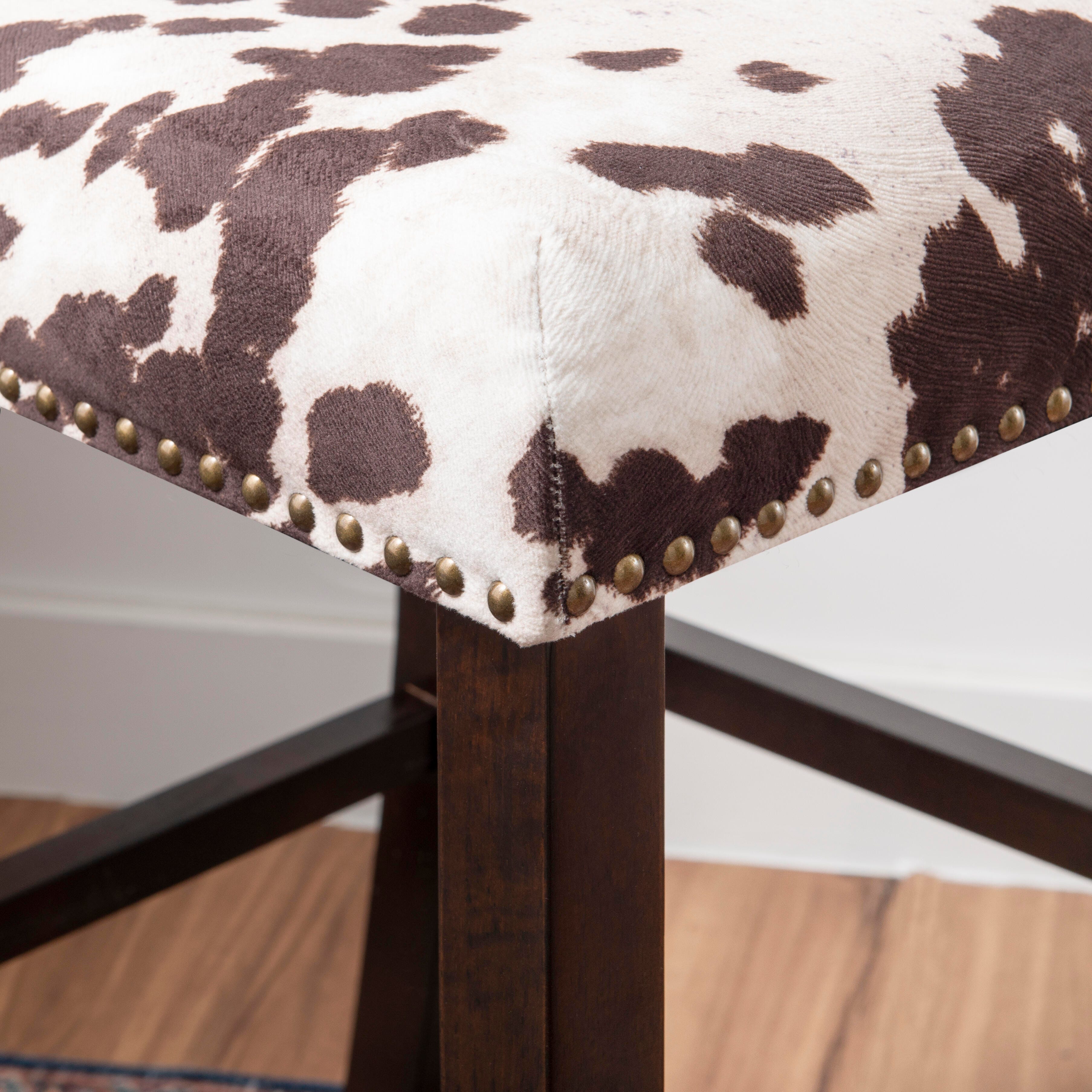 Linon Wes Bar Stool, Manhattan Brown, large
