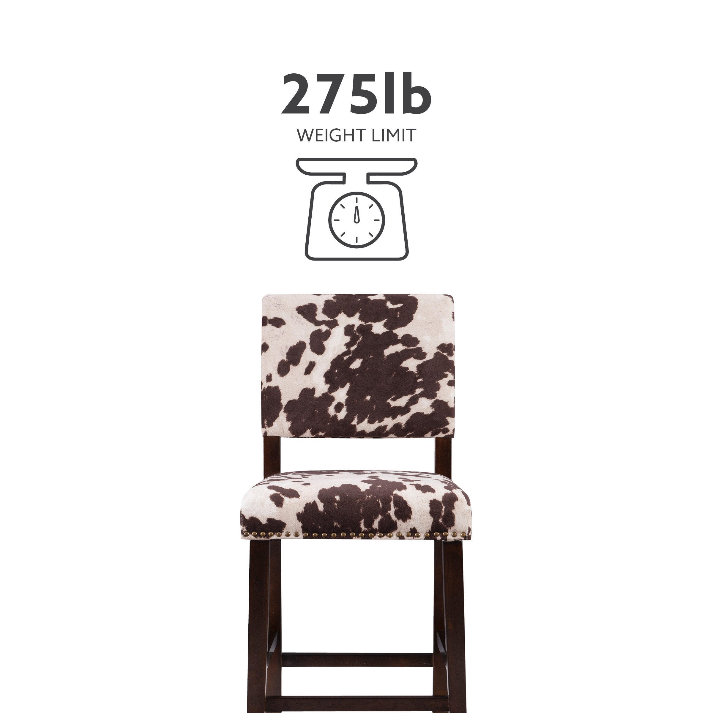 Linon Wes Bar Stool, Manhattan Brown, large