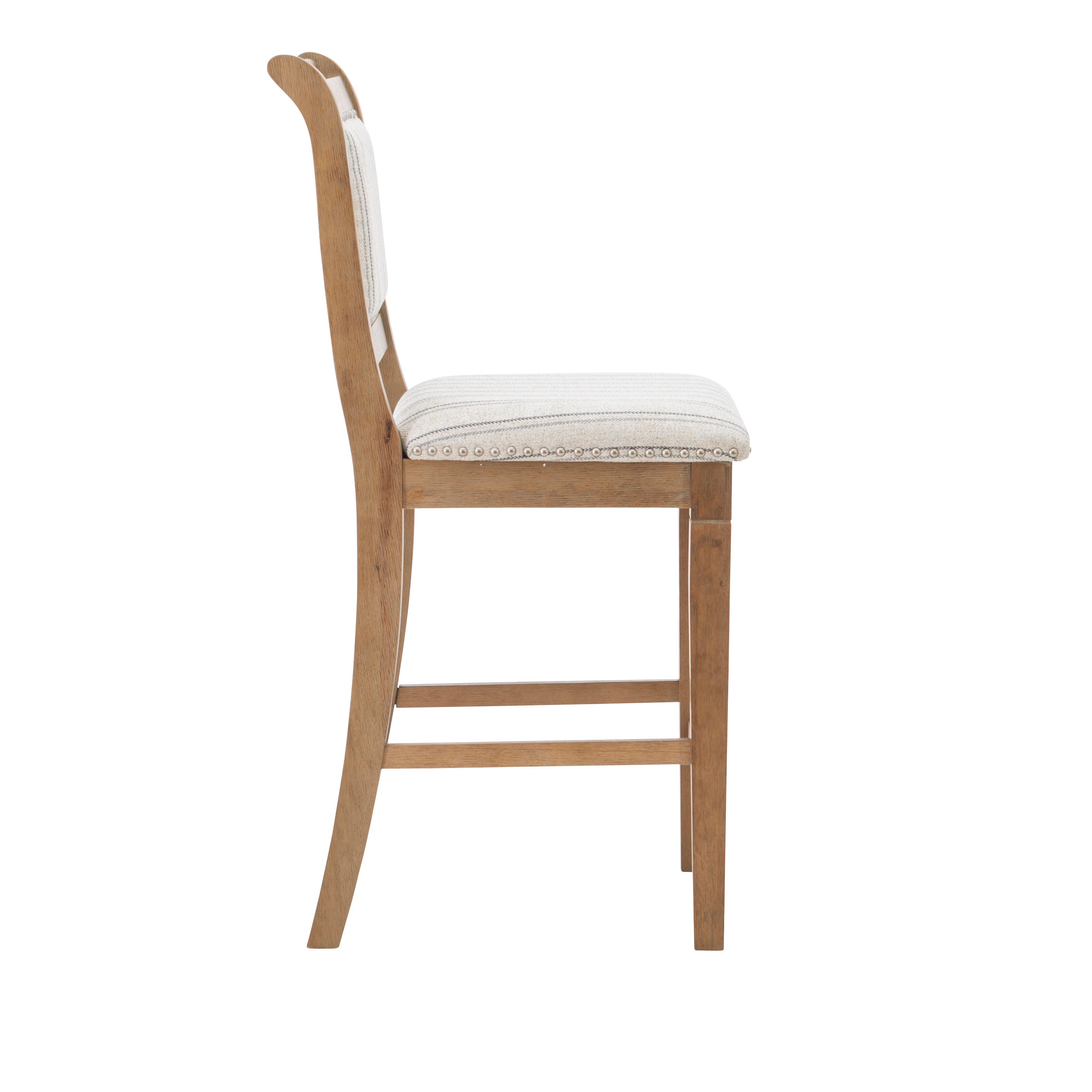 Linon Hedi Counter Stool, Gray Wash, large