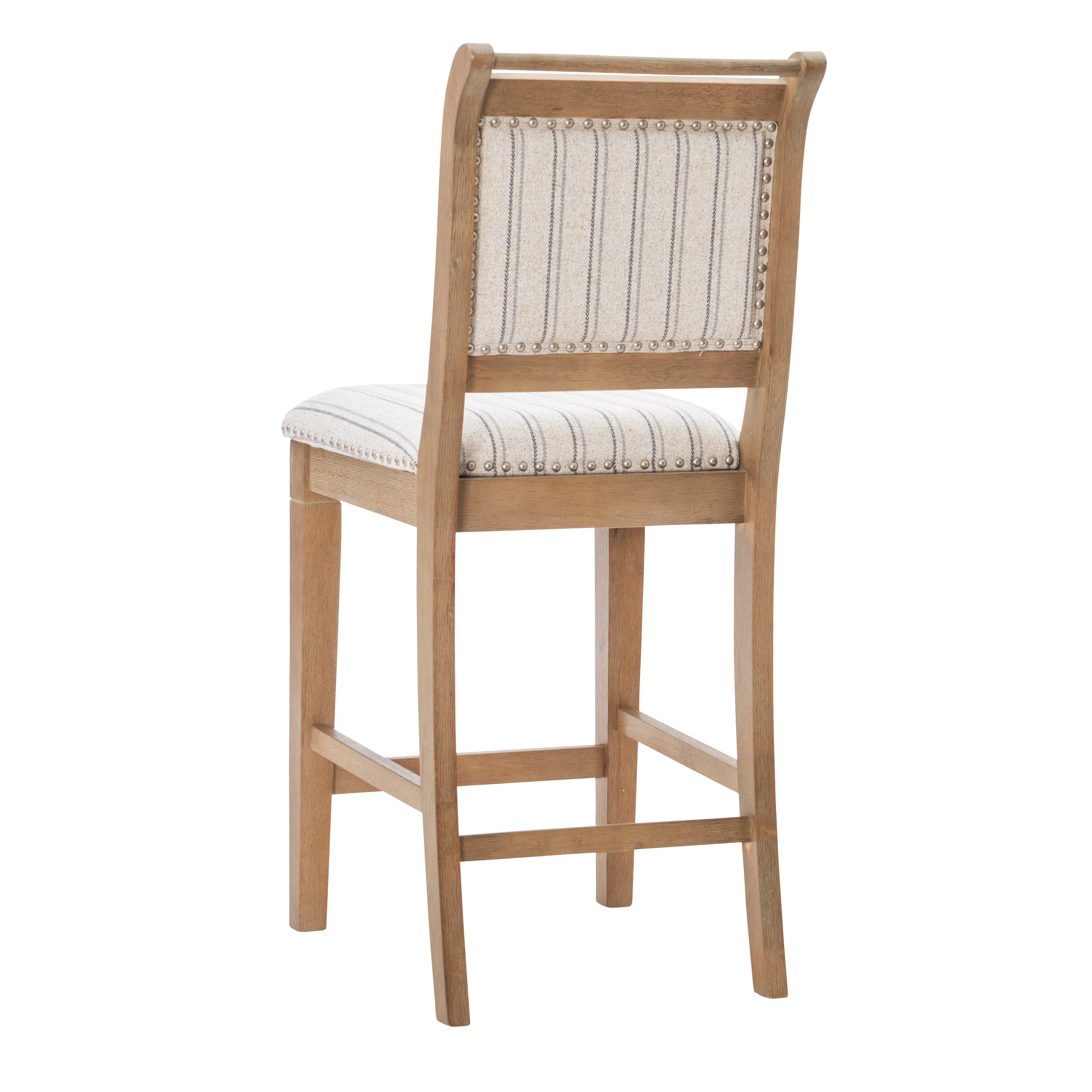 Linon Hedi Counter Stool, Gray Wash, large
