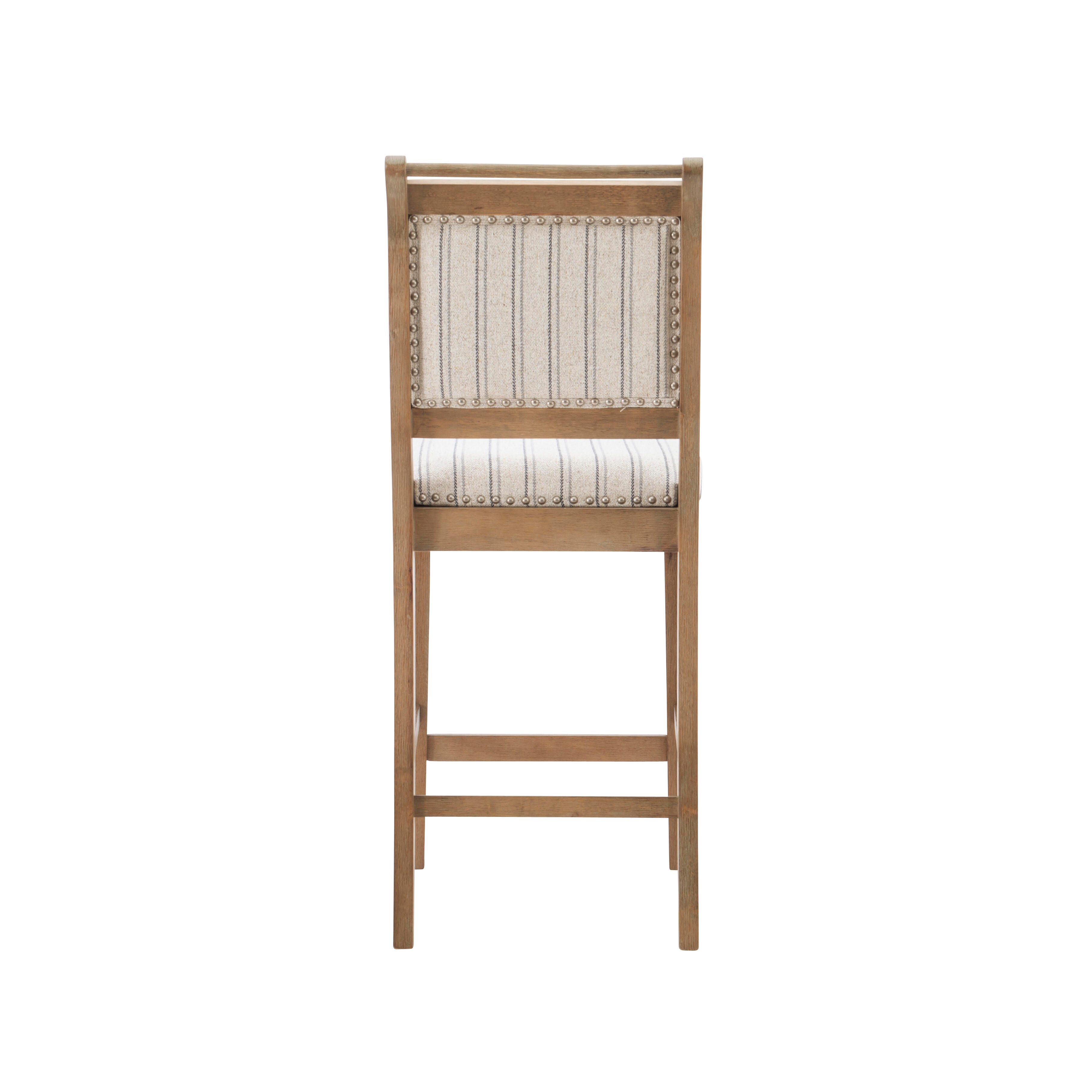 Linon Hedi Counter Stool, Gray Wash, large