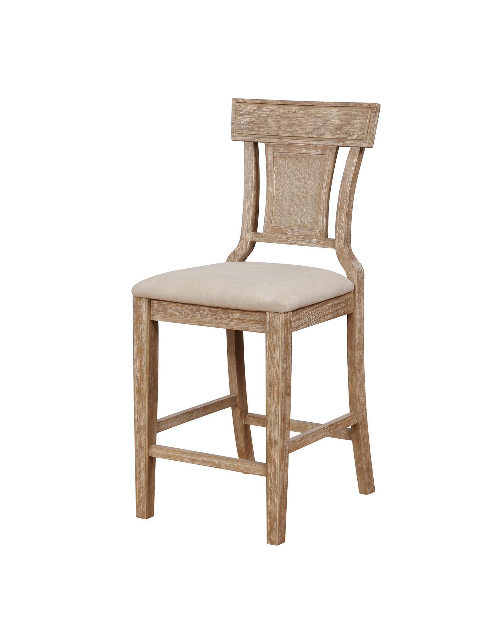 Linon Lina Counter Stool, Gray Wash, large