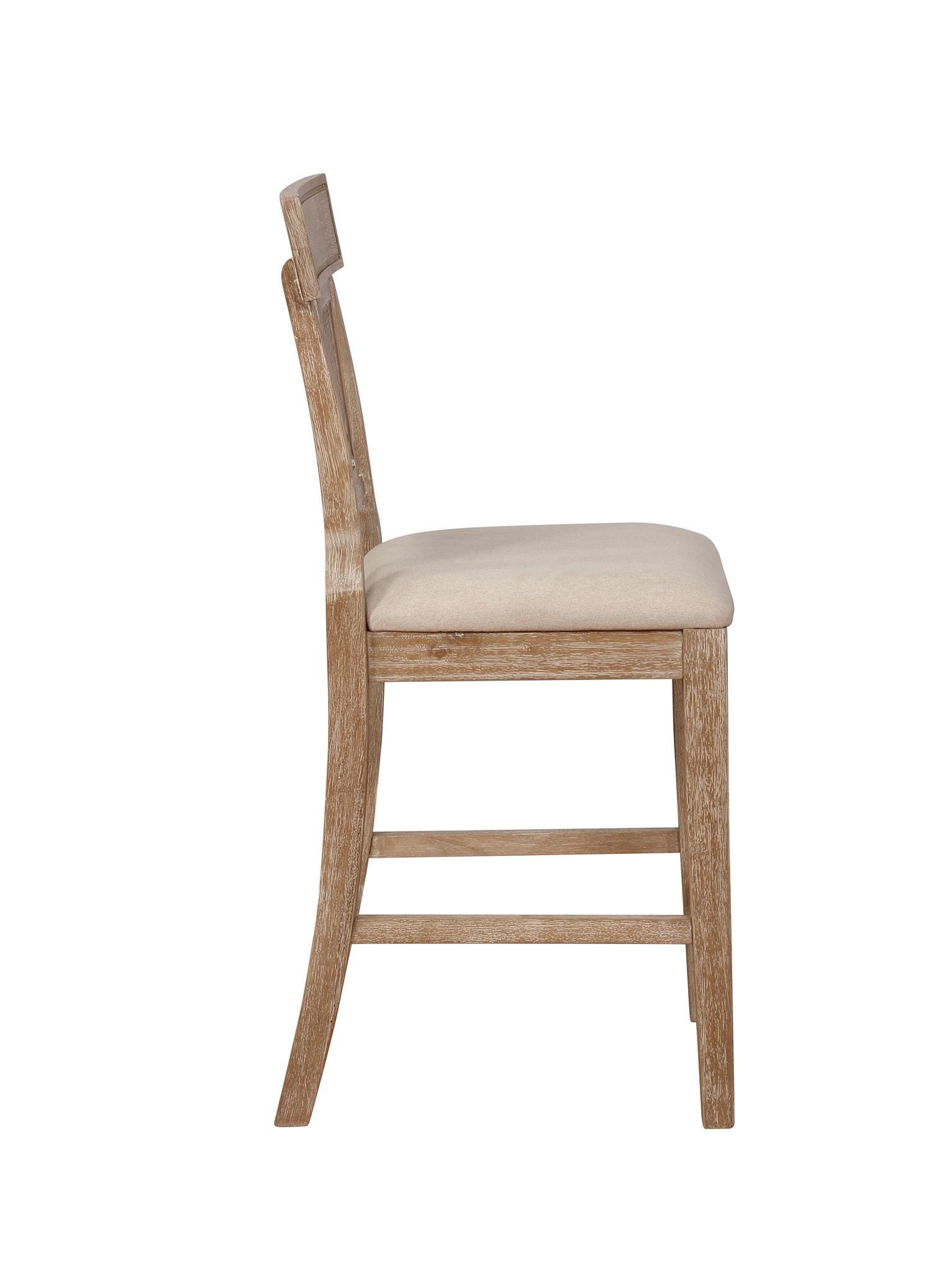 Linon Lina Counter Stool, Gray Wash, large