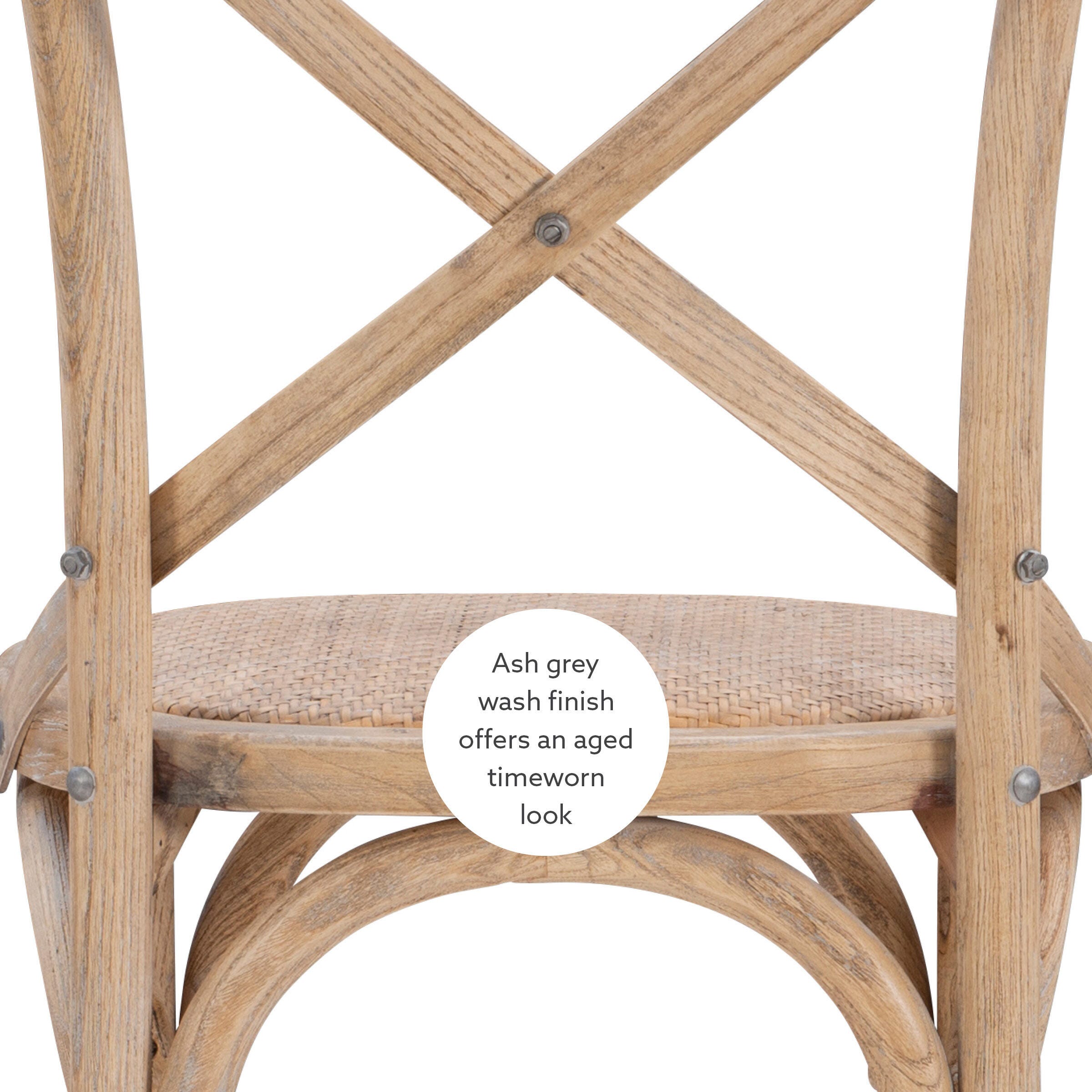 Linon Cara Bar Stool, Gray, large
