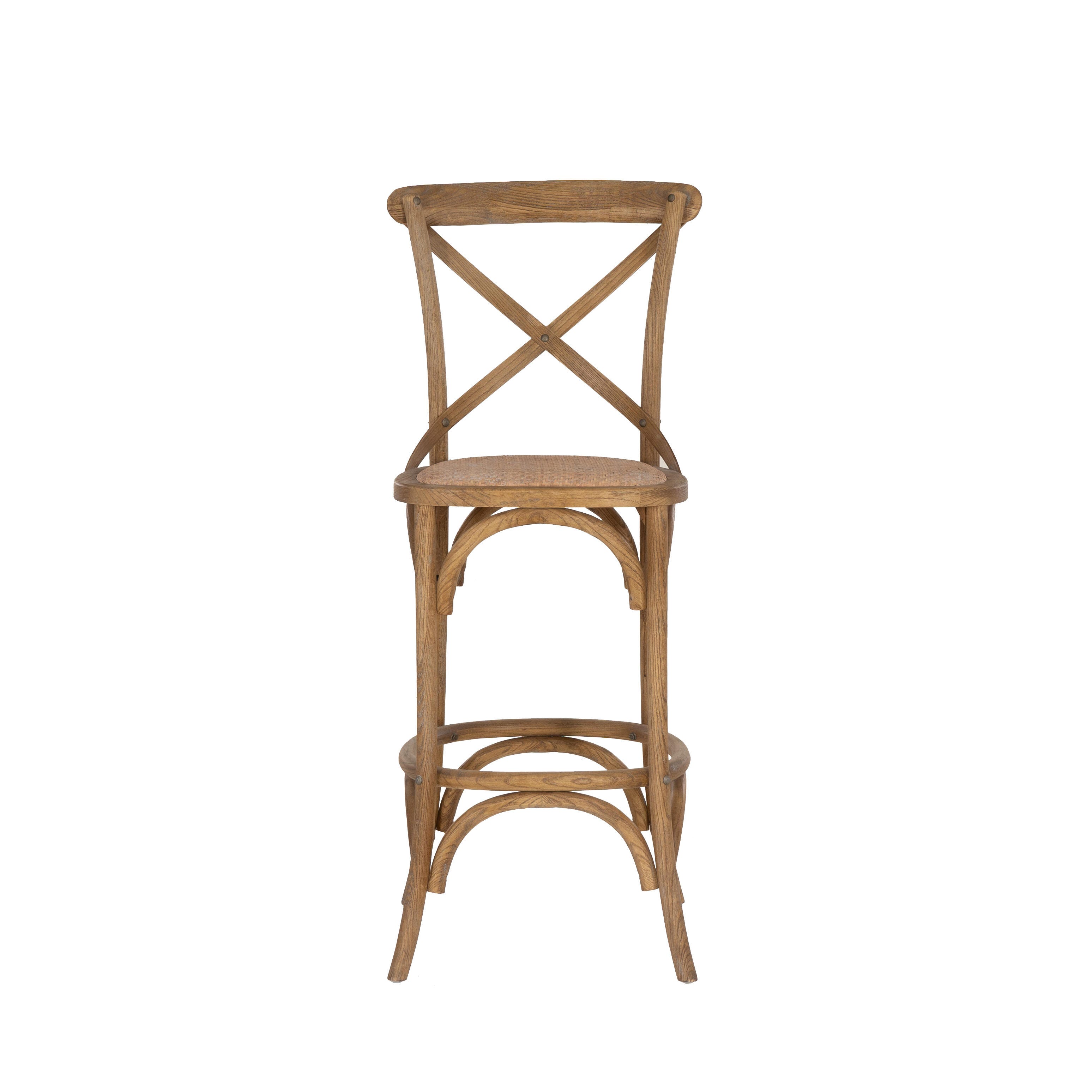 Linon Cara Bar Stool, Gray, large