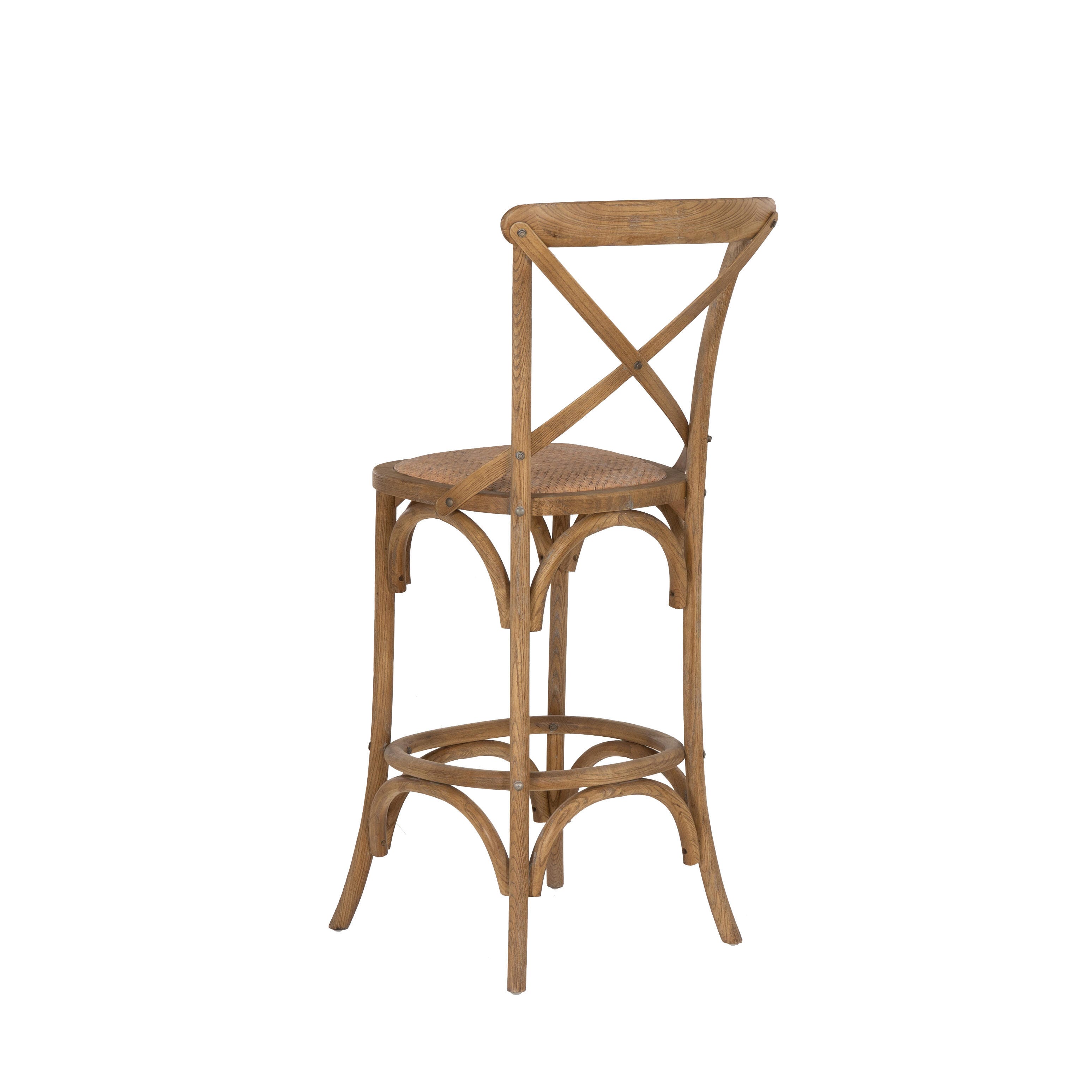 Linon Cara Bar Stool, Gray, large