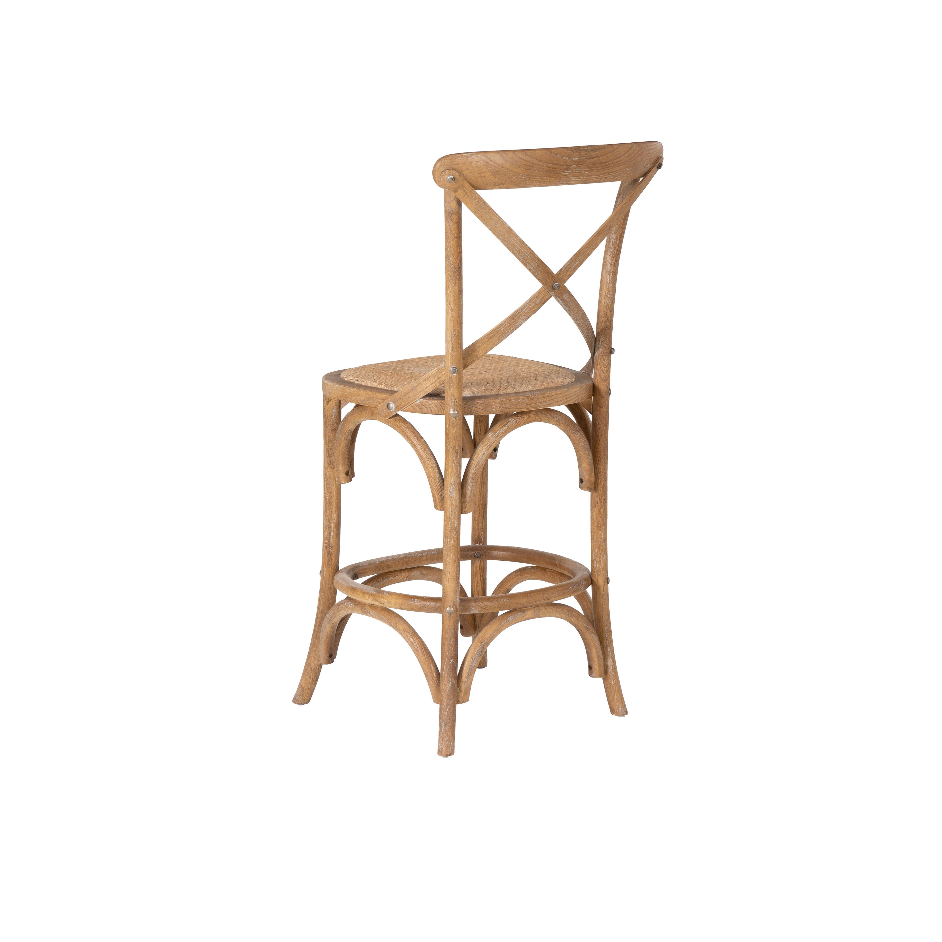 Linon Cara Counter Stool, Gray, large