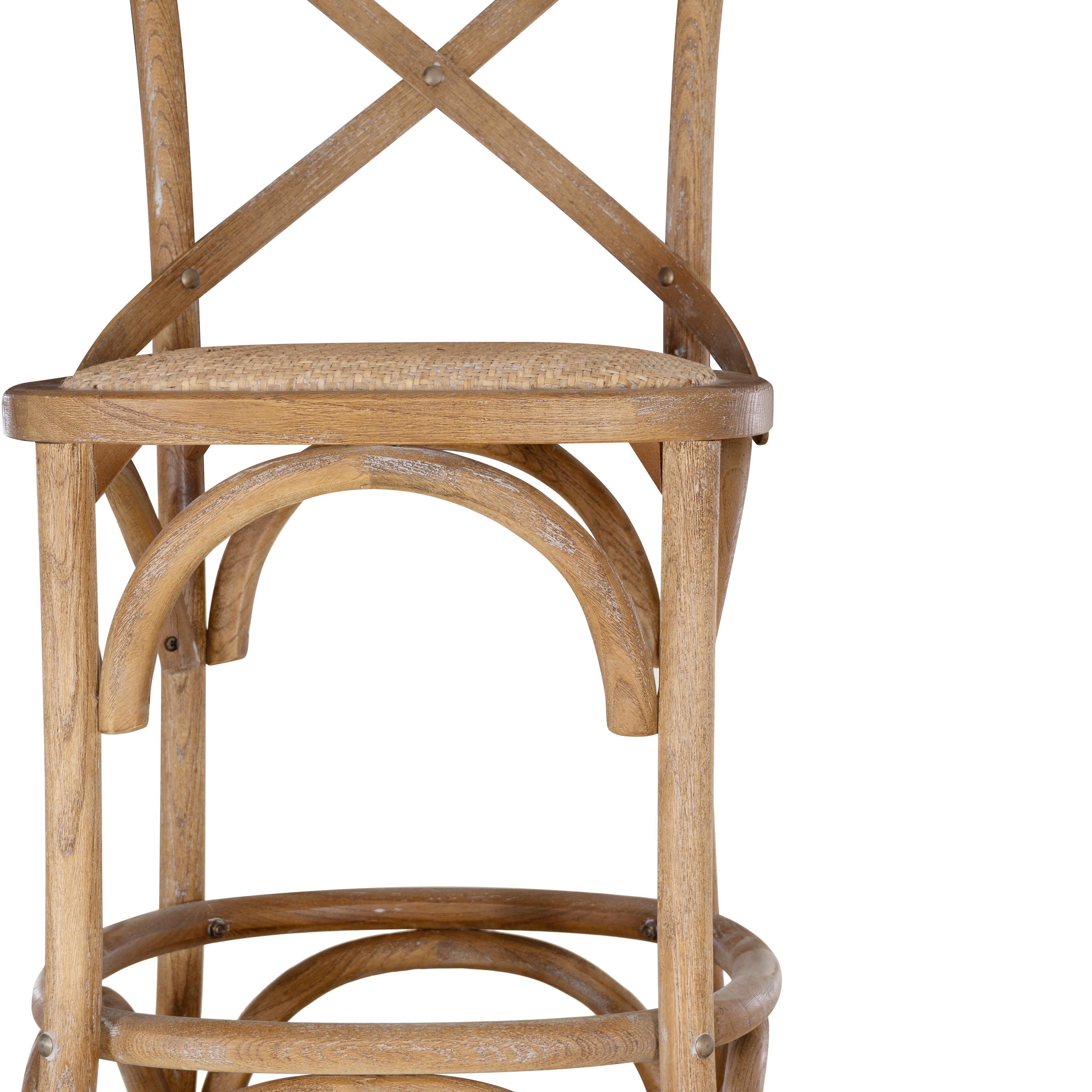 Linon Cara Counter Stool, Gray, large