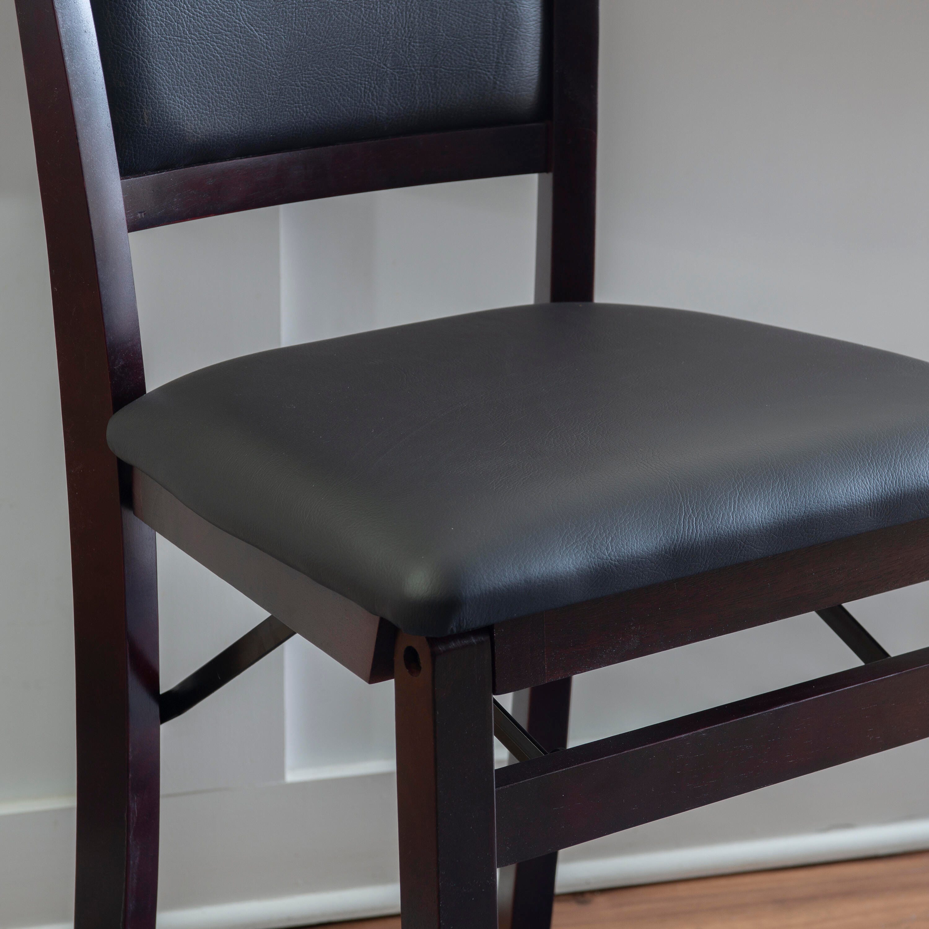 Linon Marley Pad Back Folding Counter Stool, , large