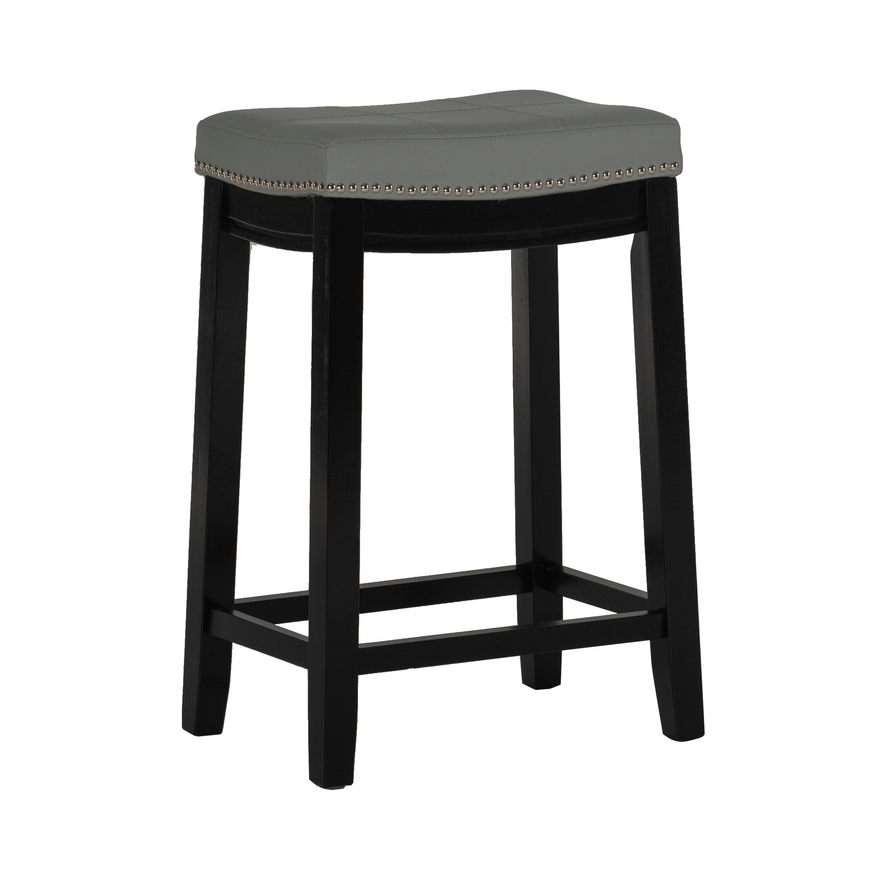 Backless Claridge Counter Stool, Light Gray, large