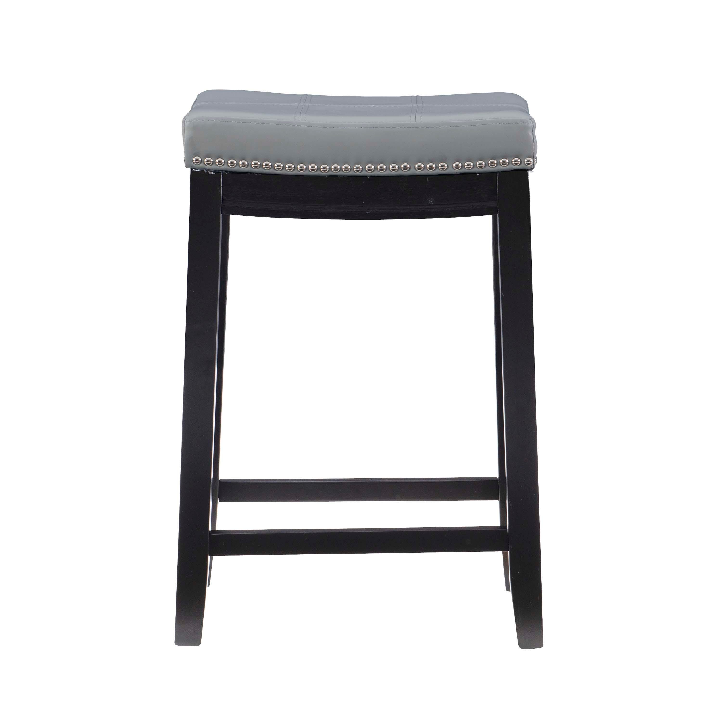 Backless Claridge Counter Stool, Light Gray, large