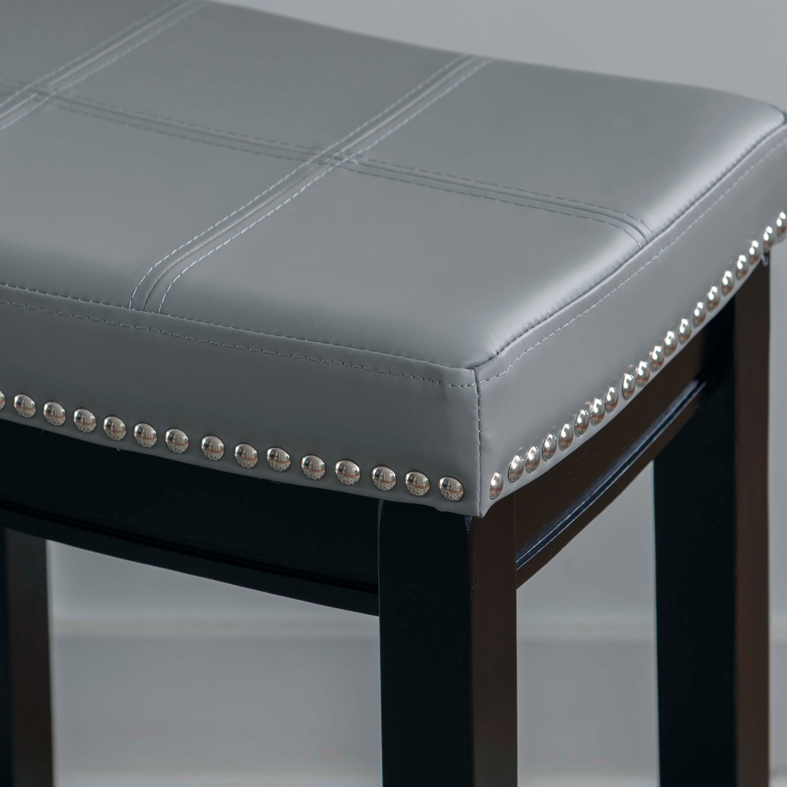 Backless Claridge Counter Stool, Light Gray, large