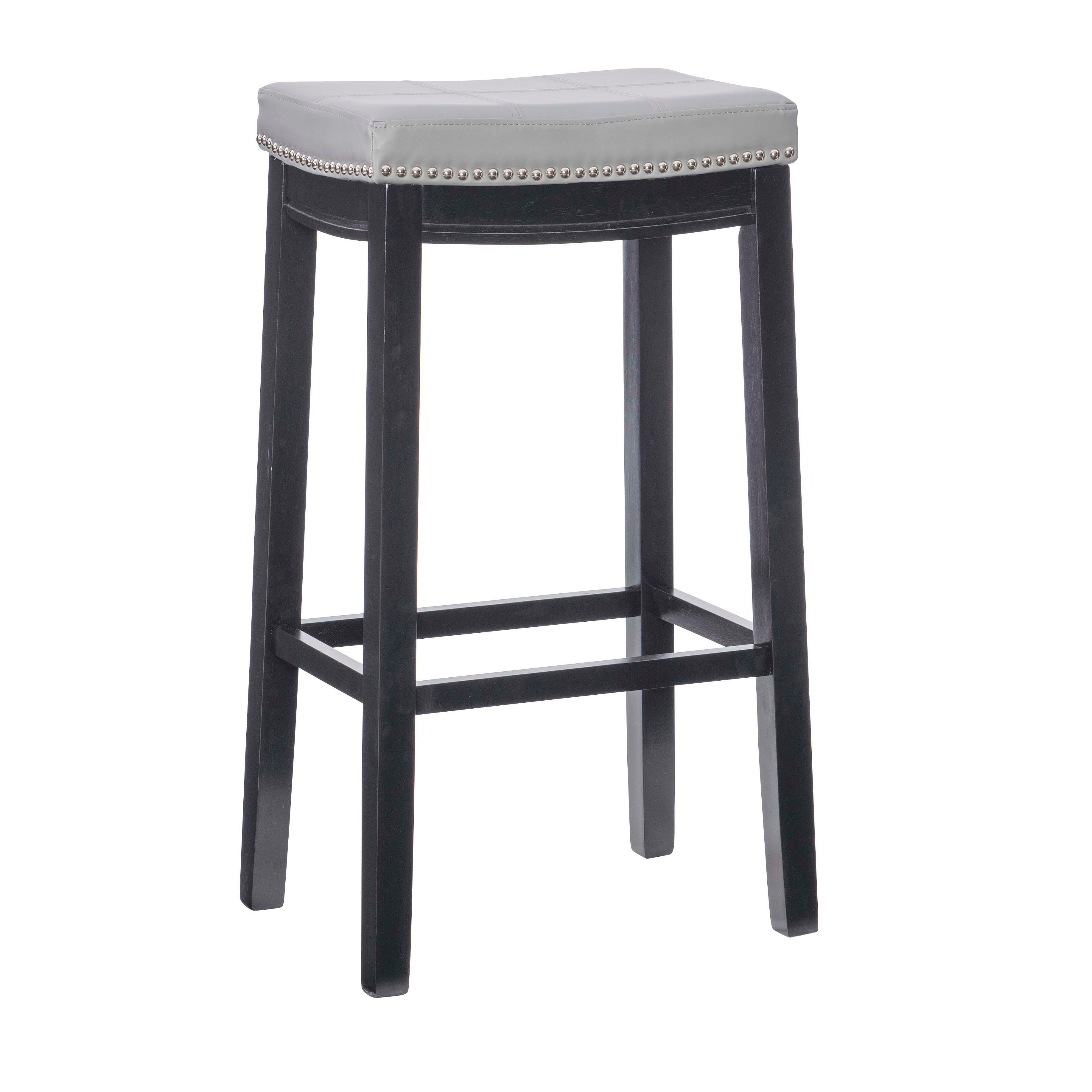 Backless Claridge Barstool, Light Gray, large