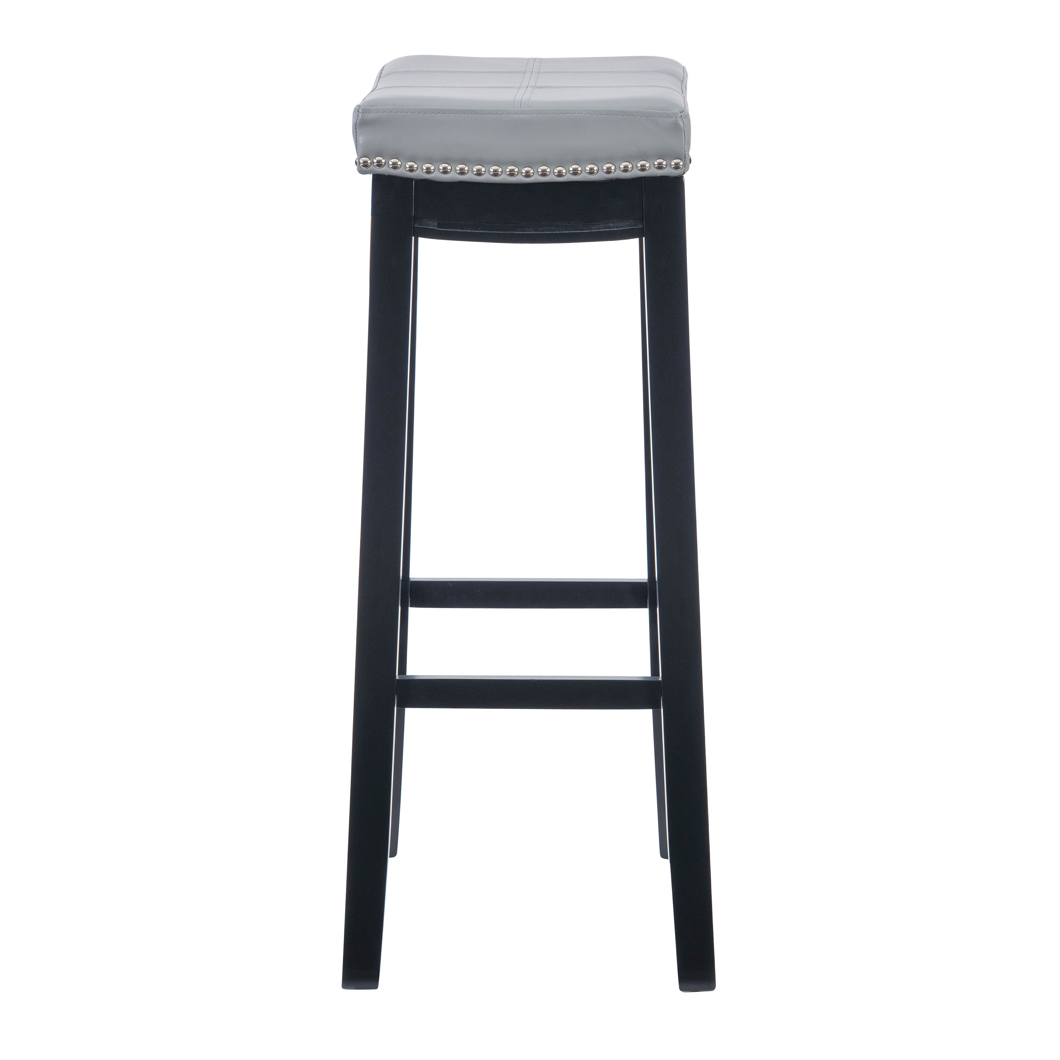 Backless Claridge Barstool, Light Gray, large