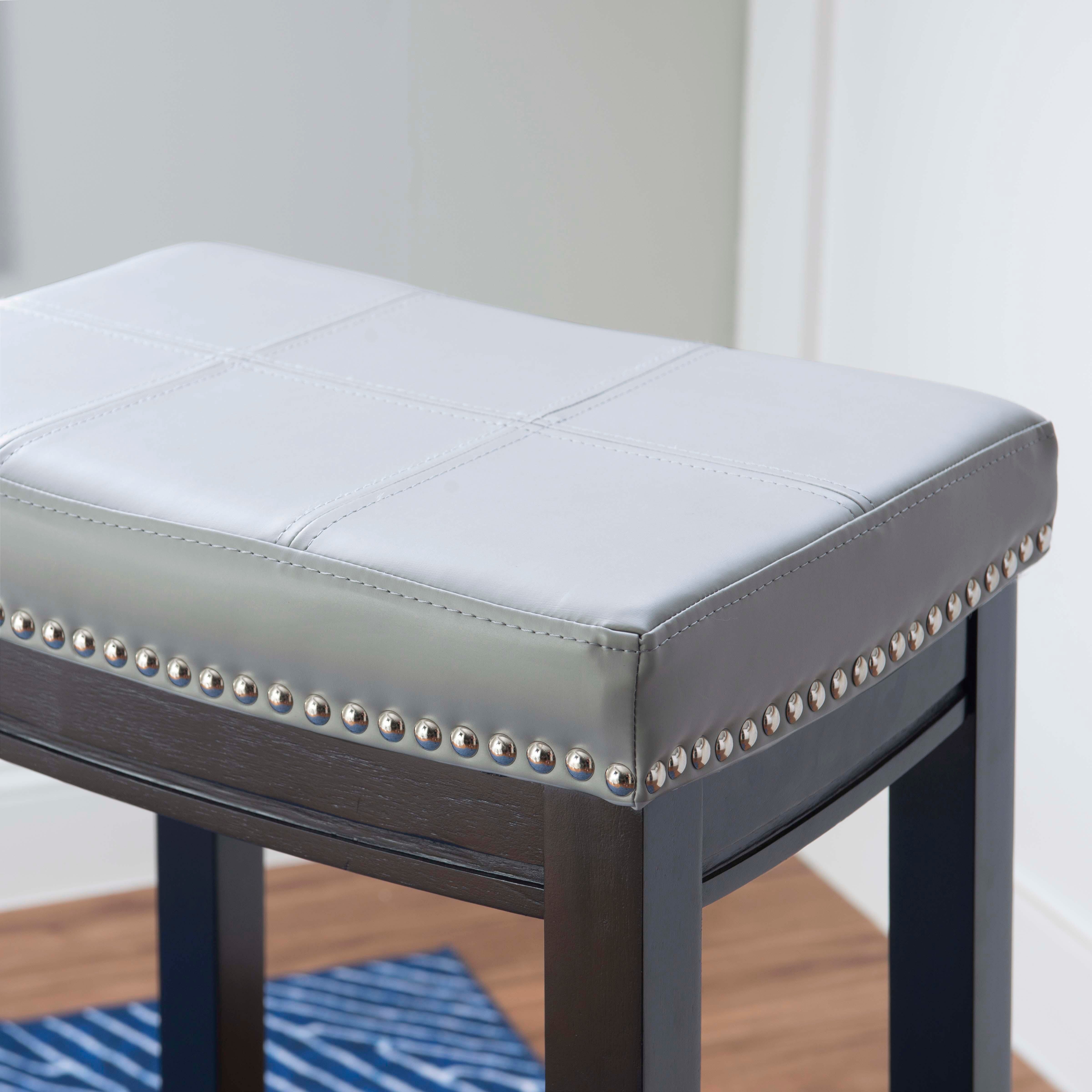 Backless Claridge Barstool, Light Gray, large