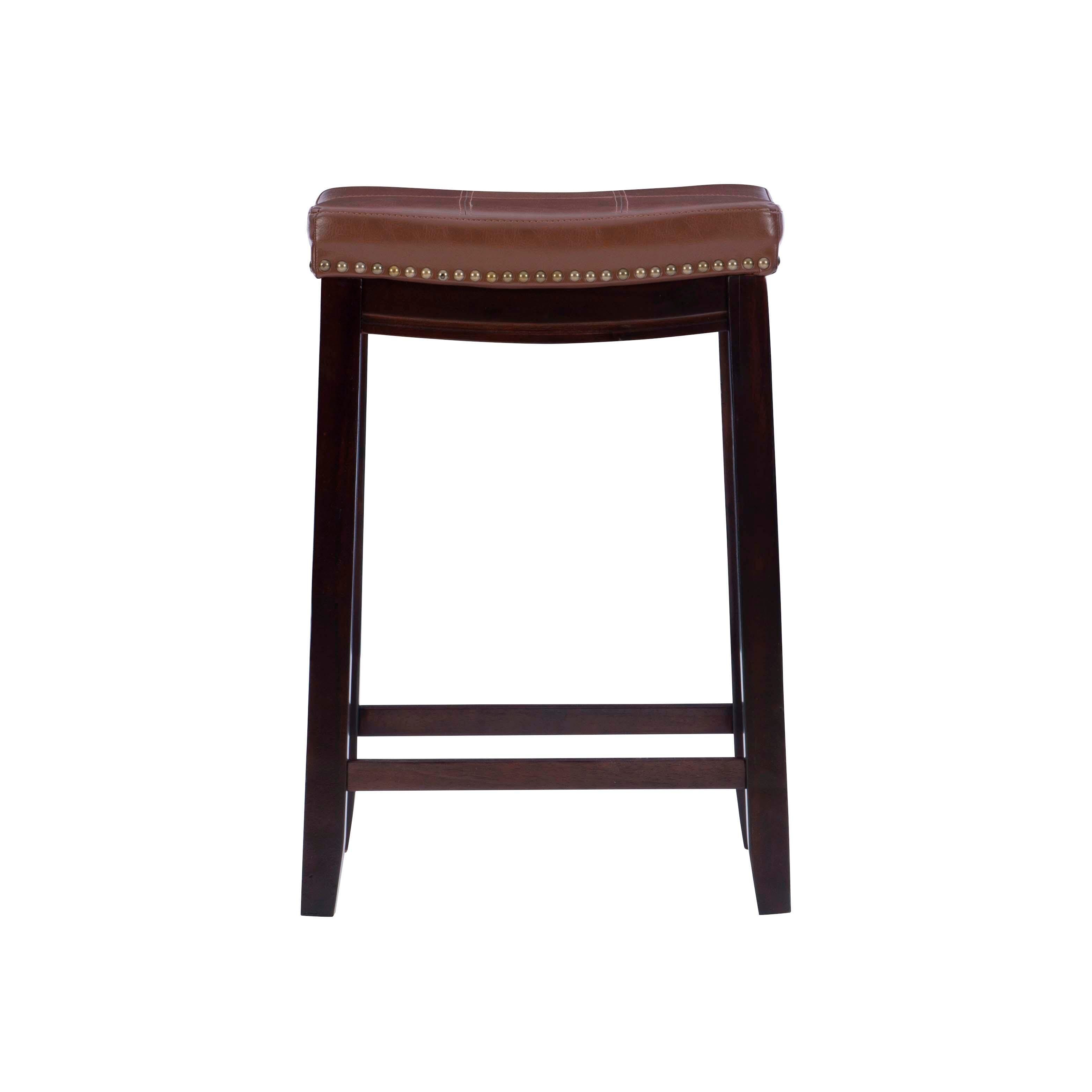 Backless Claridge Counter Stool, Cognac, large