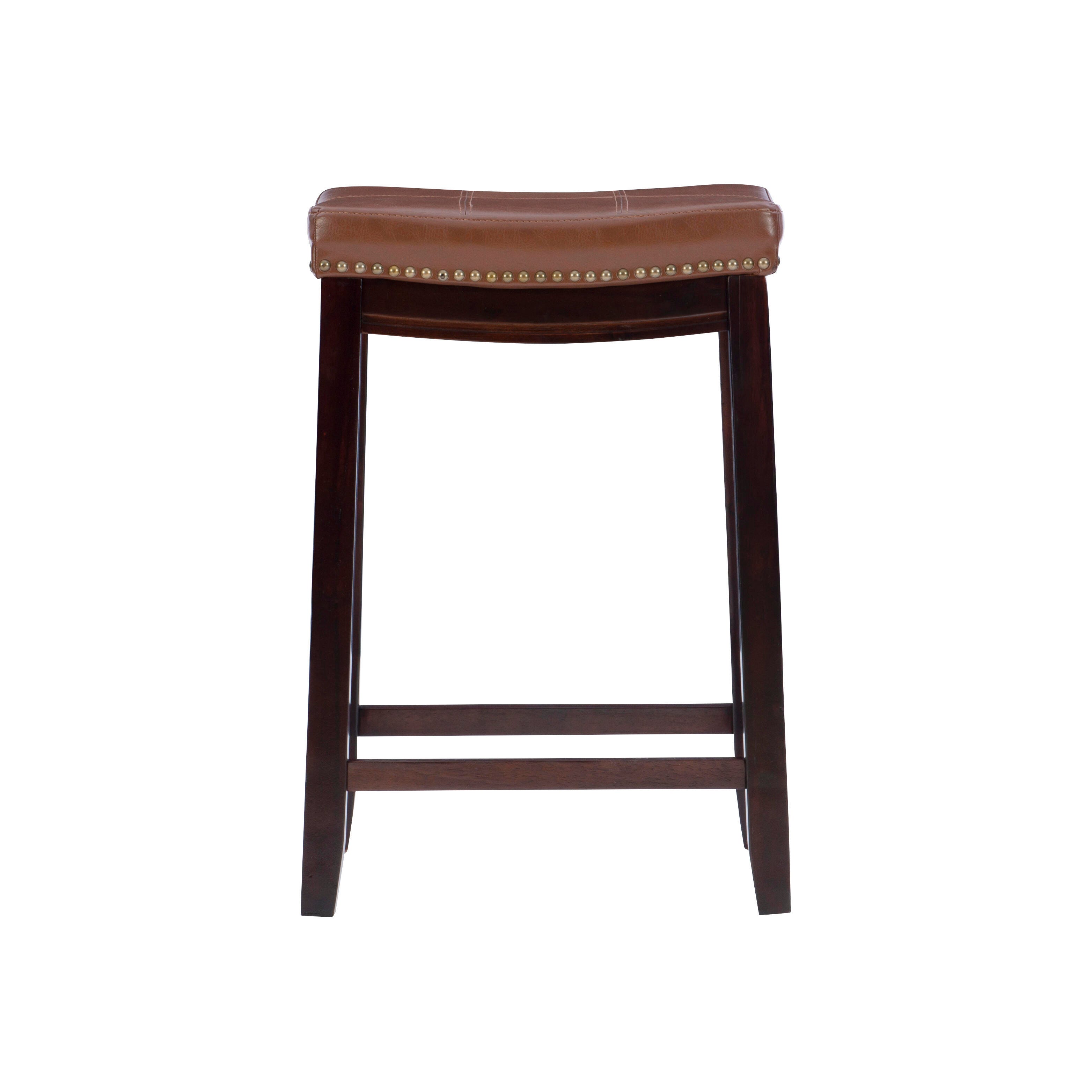 Backless Claridge Counter Stool, Cognac, large