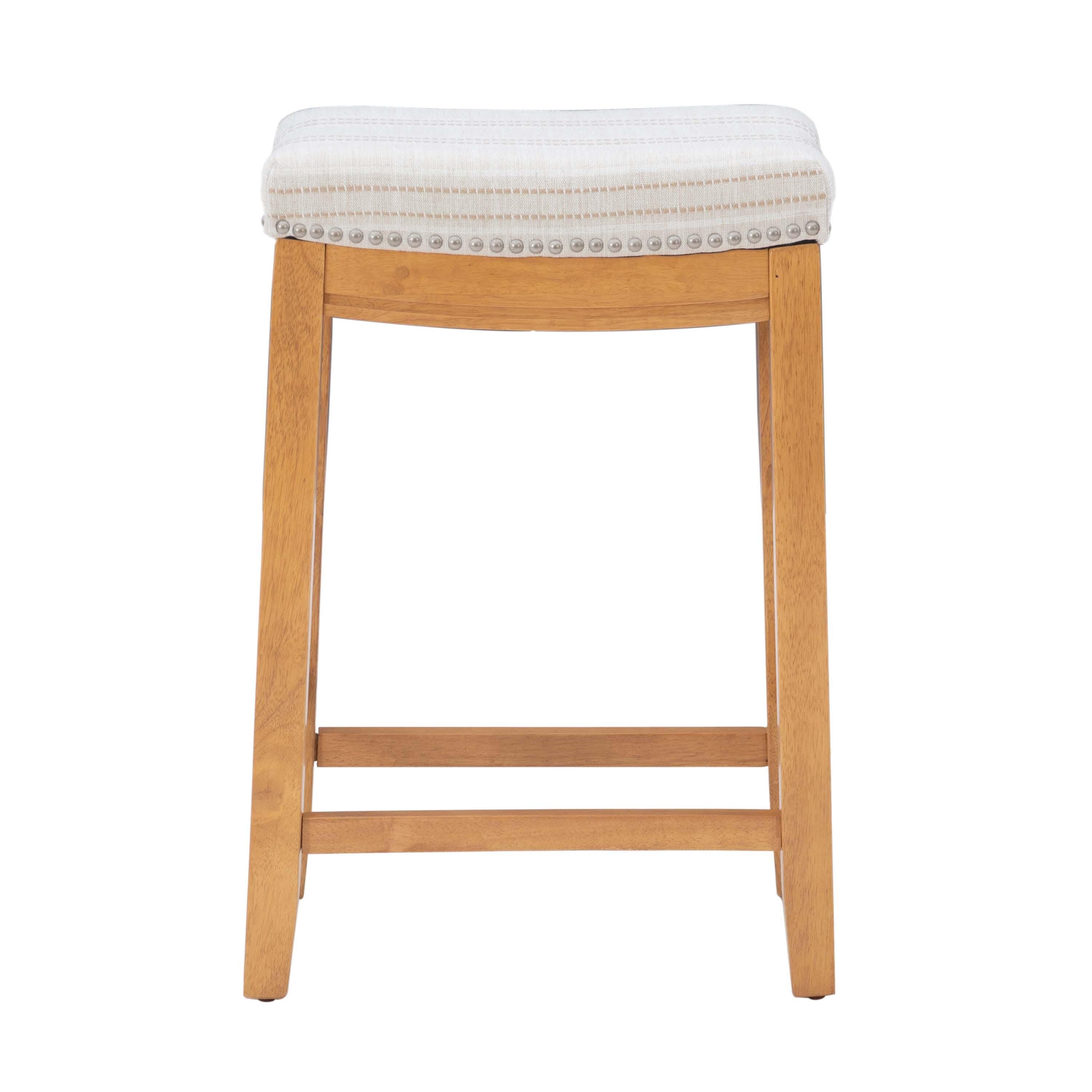 Backless Claridge Counter Stool, Rustic Brown, large