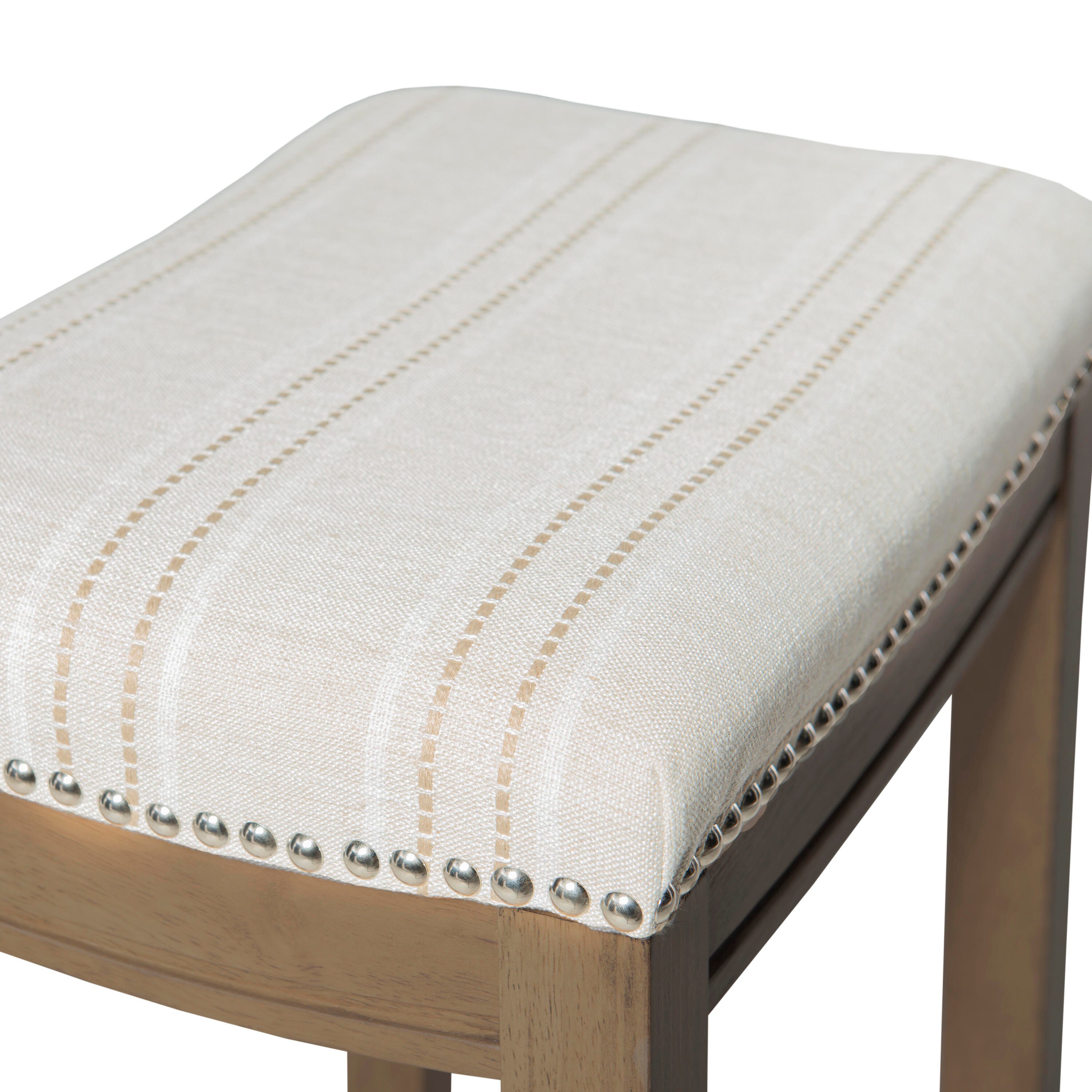Backless Claridge Counter Stool, Rustic Brown, large