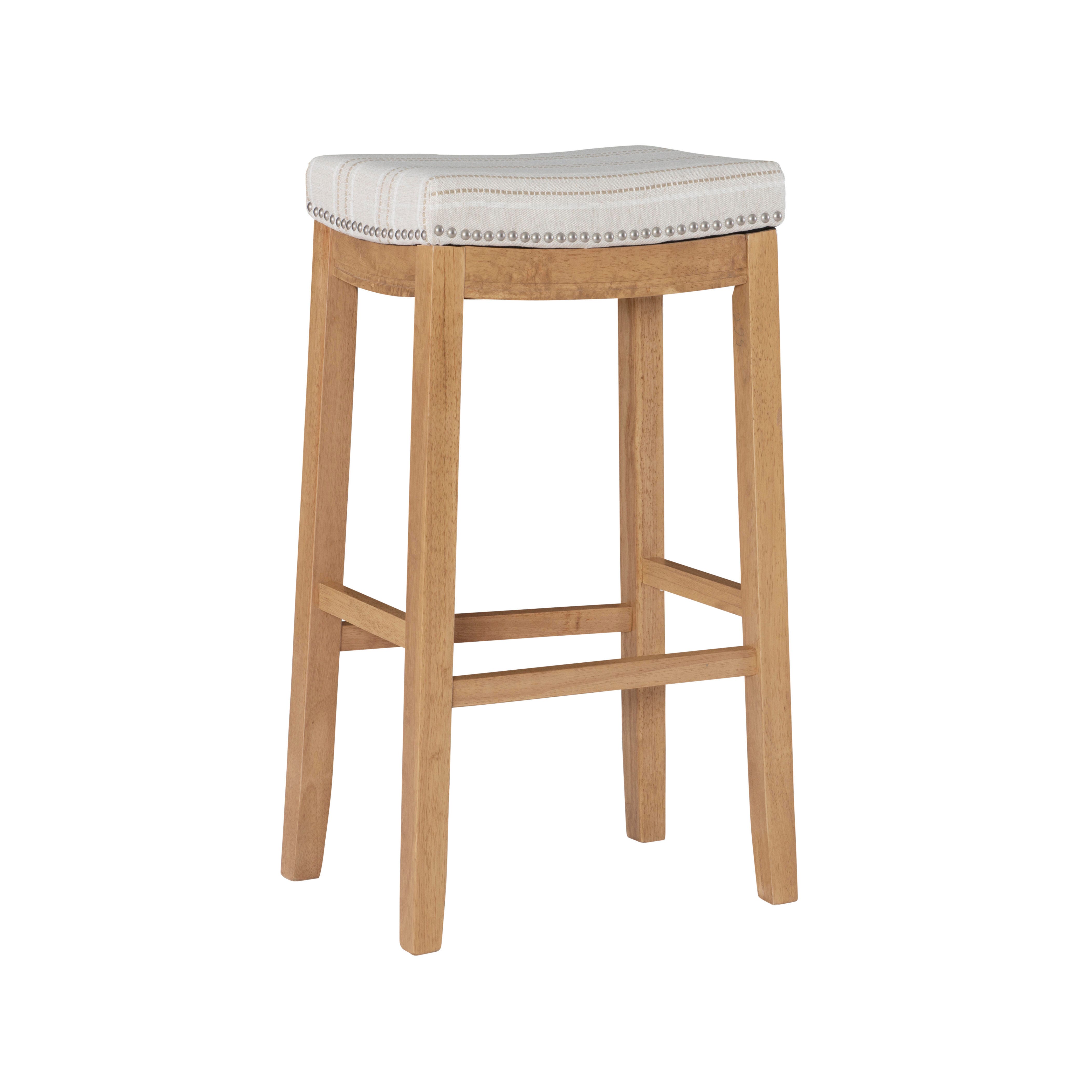 Backless Claridge Barstool, Rustic Brown, large