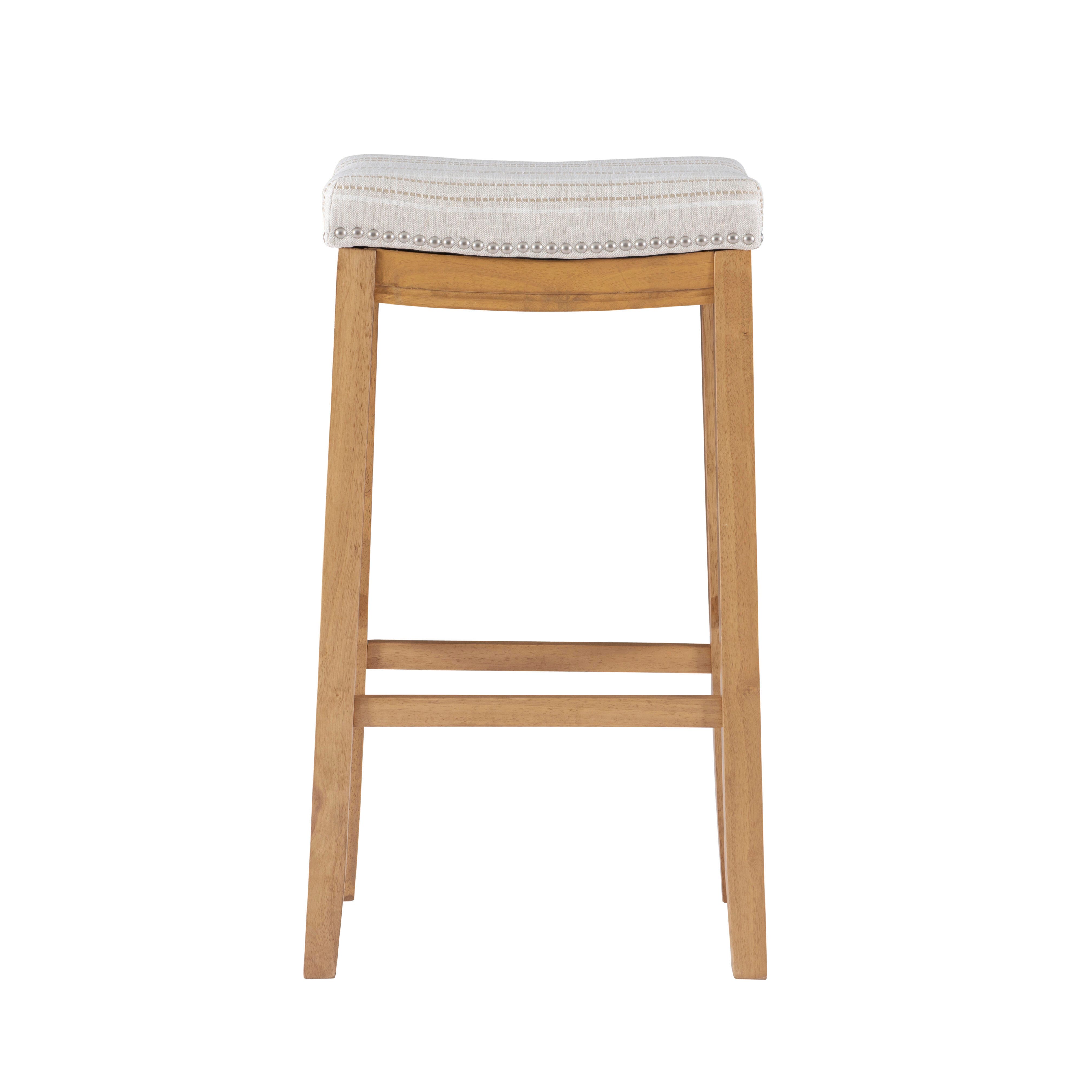 Backless Claridge Barstool, Rustic Brown, large