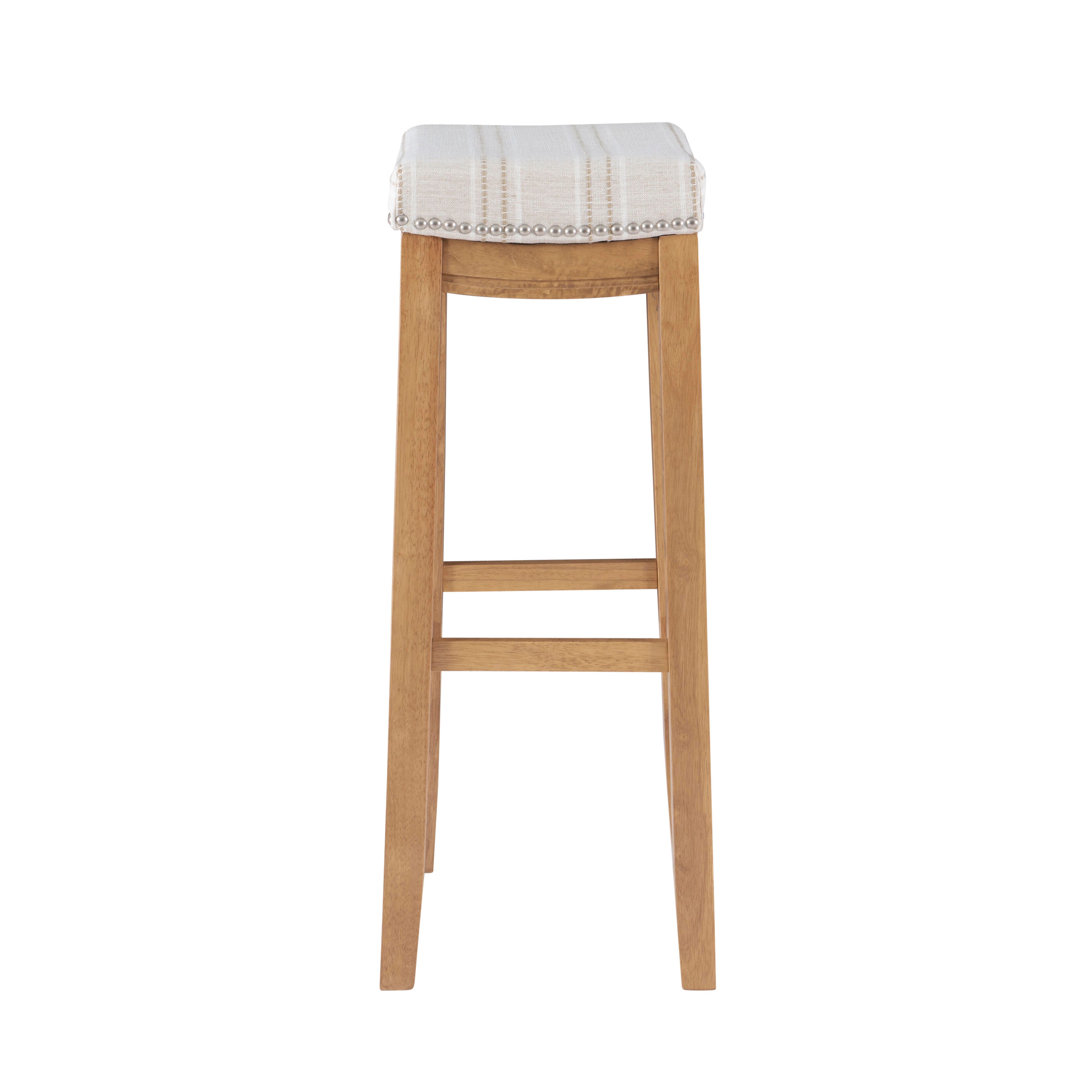 Backless Claridge Barstool, Rustic Brown, large