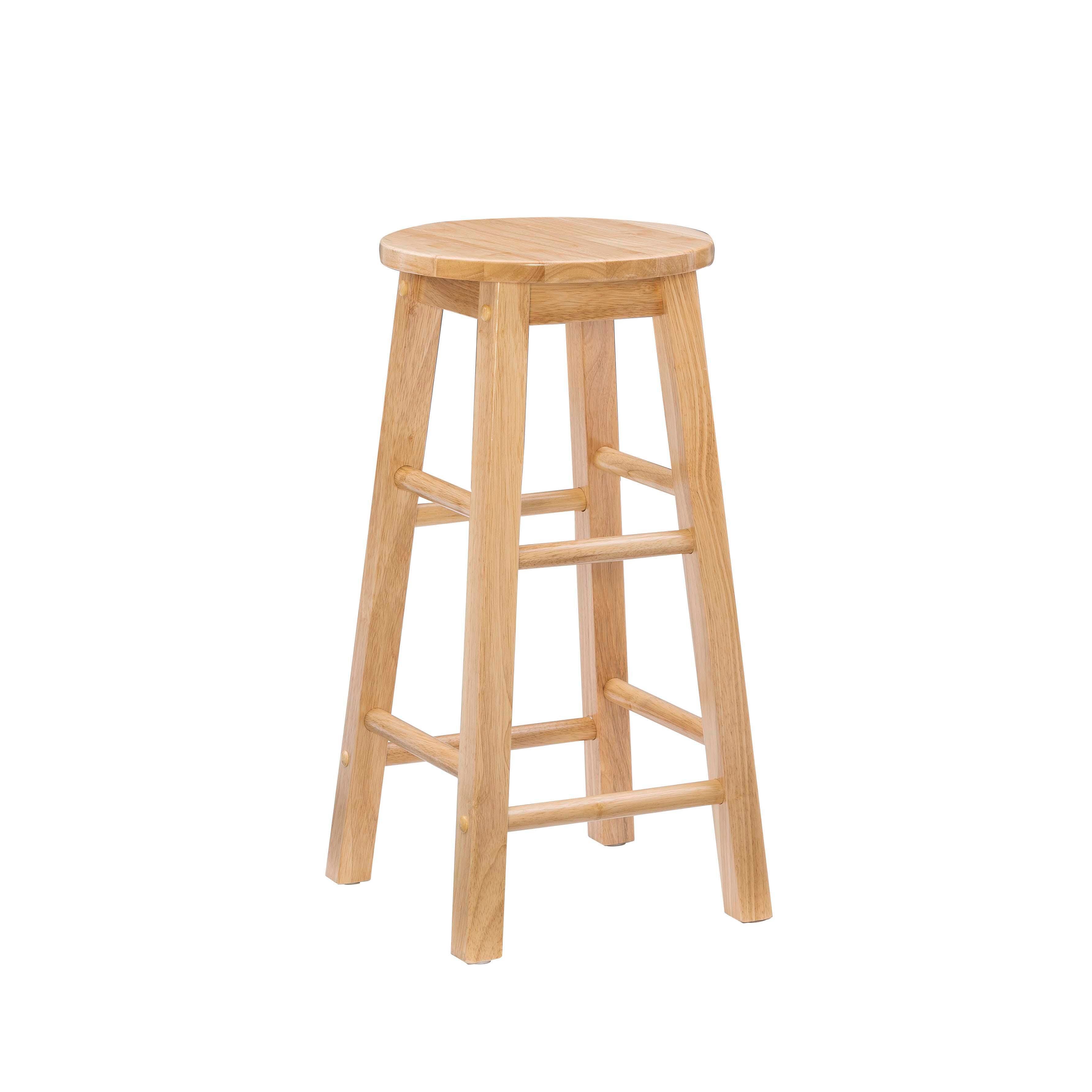 Linon Cyrus Backless Counter Stool, Natural, large