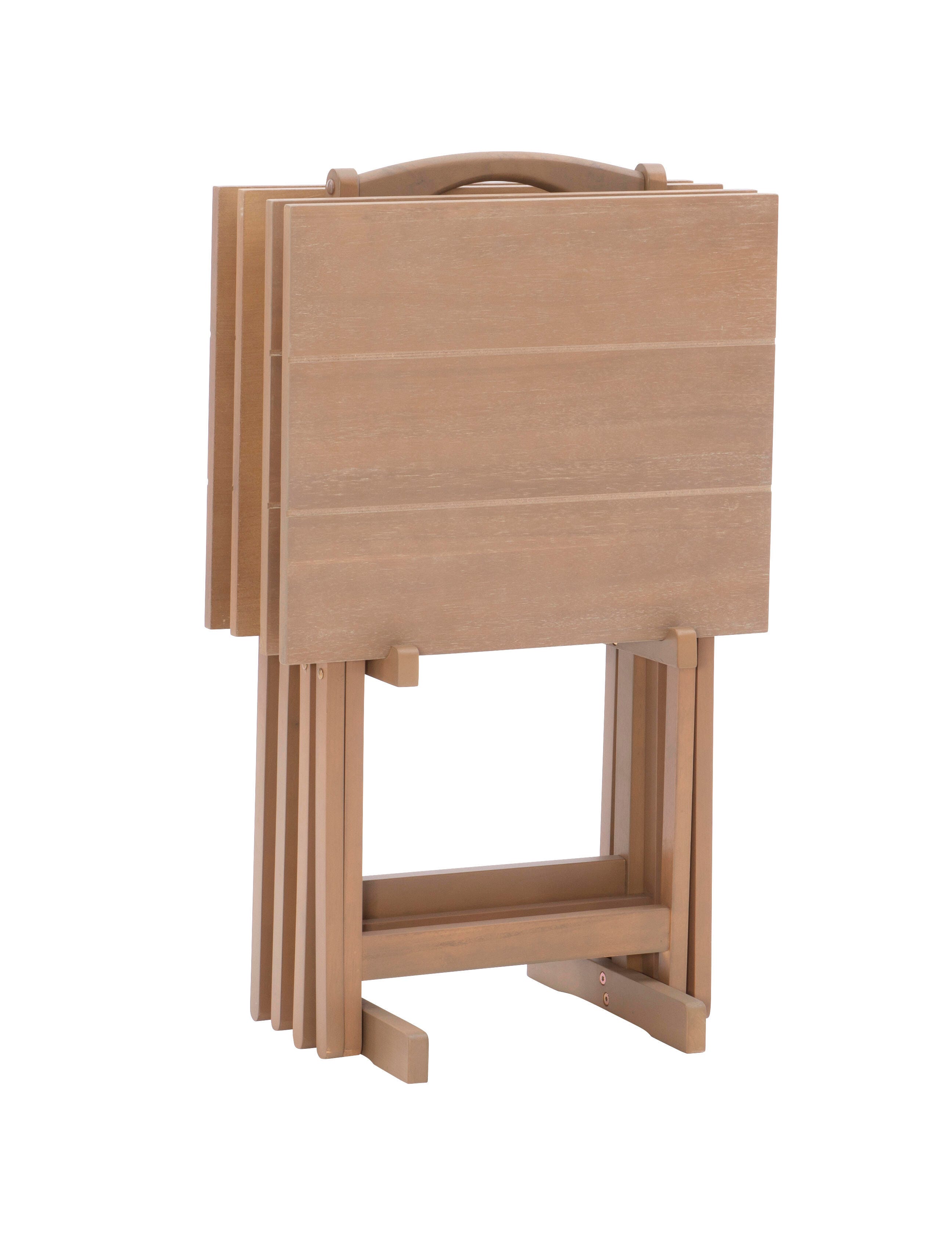 Linon Ara Tray Table Set of 4, , large