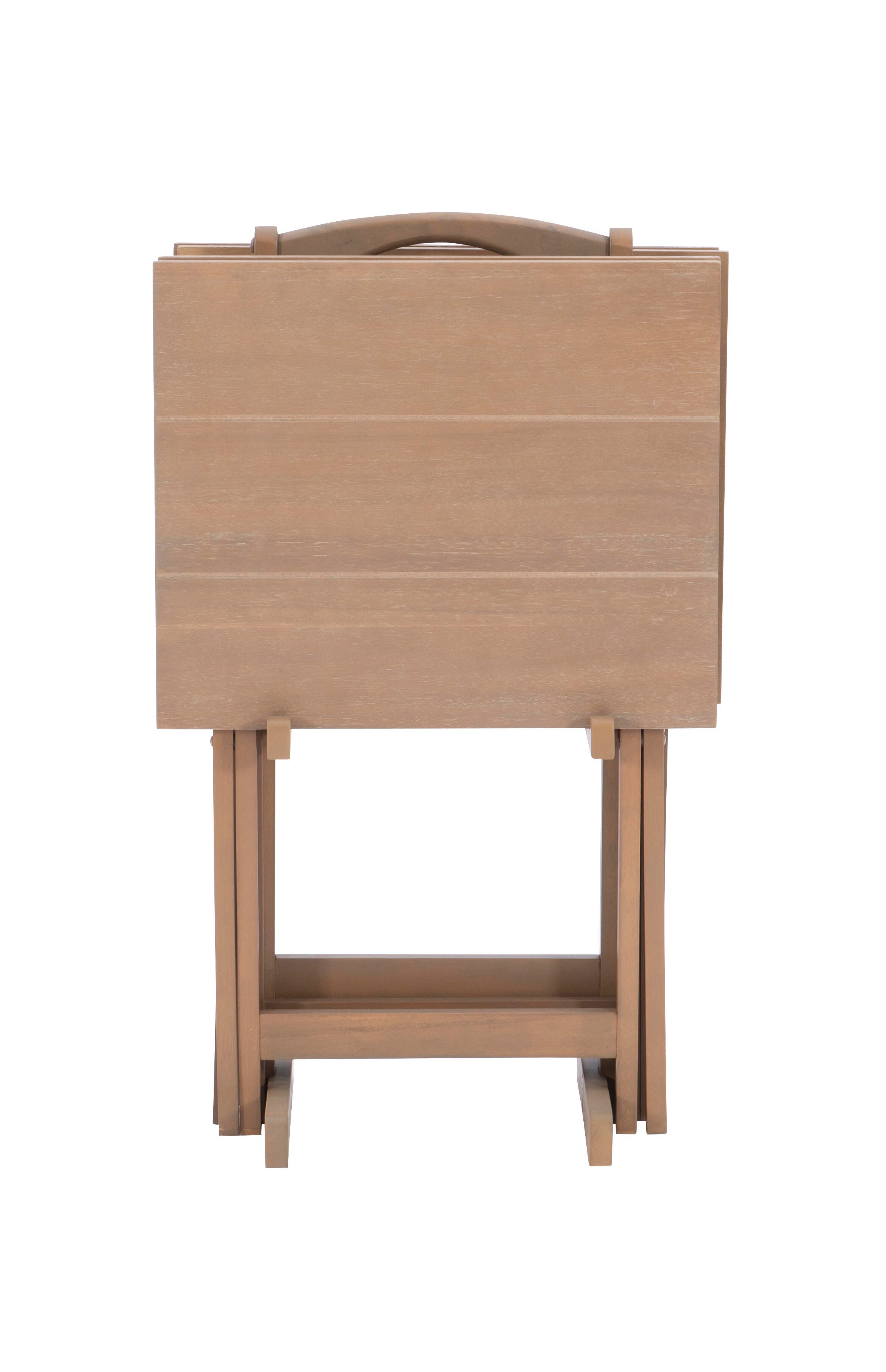 Linon Ara Tray Table Set of 4, , large