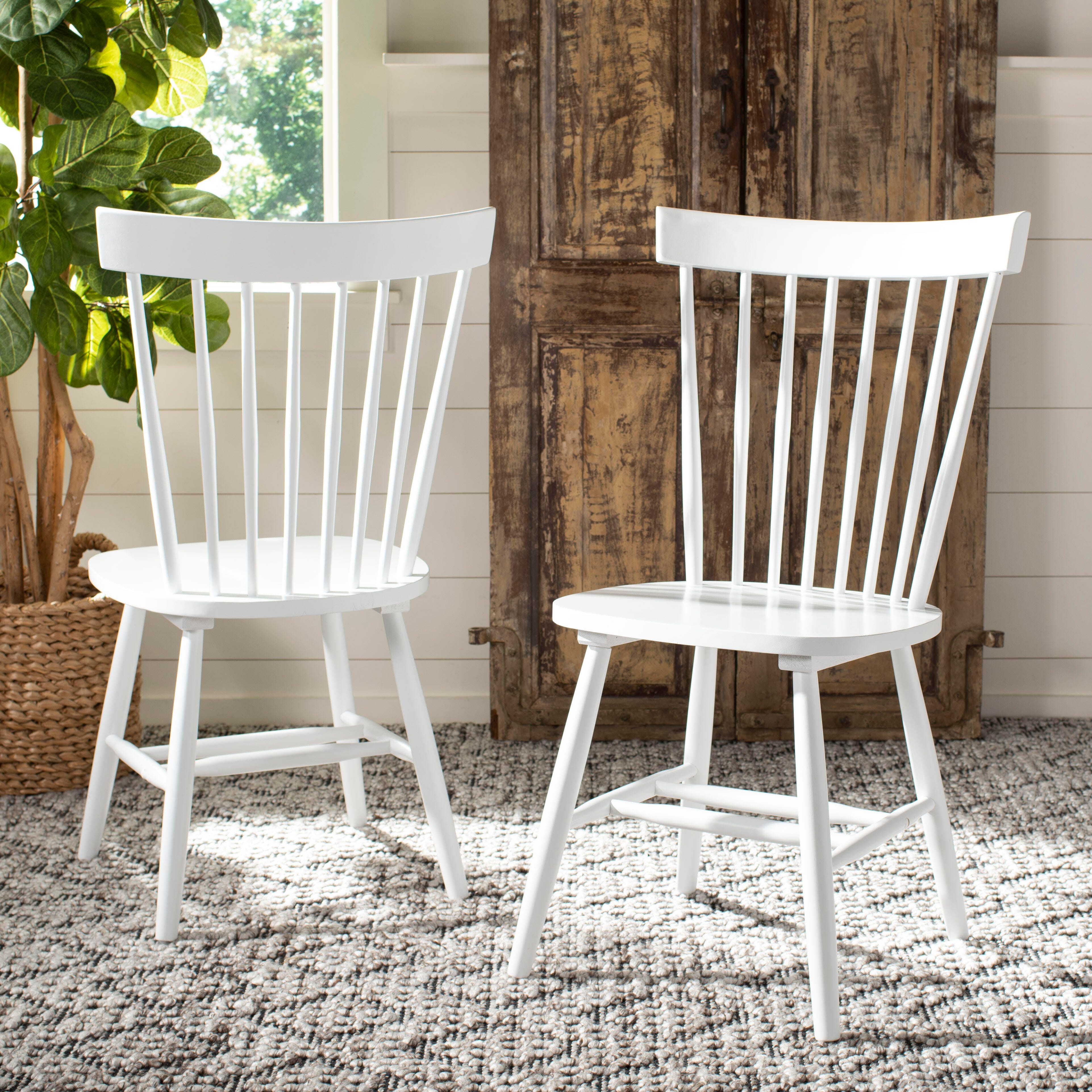 Robbin 17" Spindle Dining Chair (Set of 2), White, large