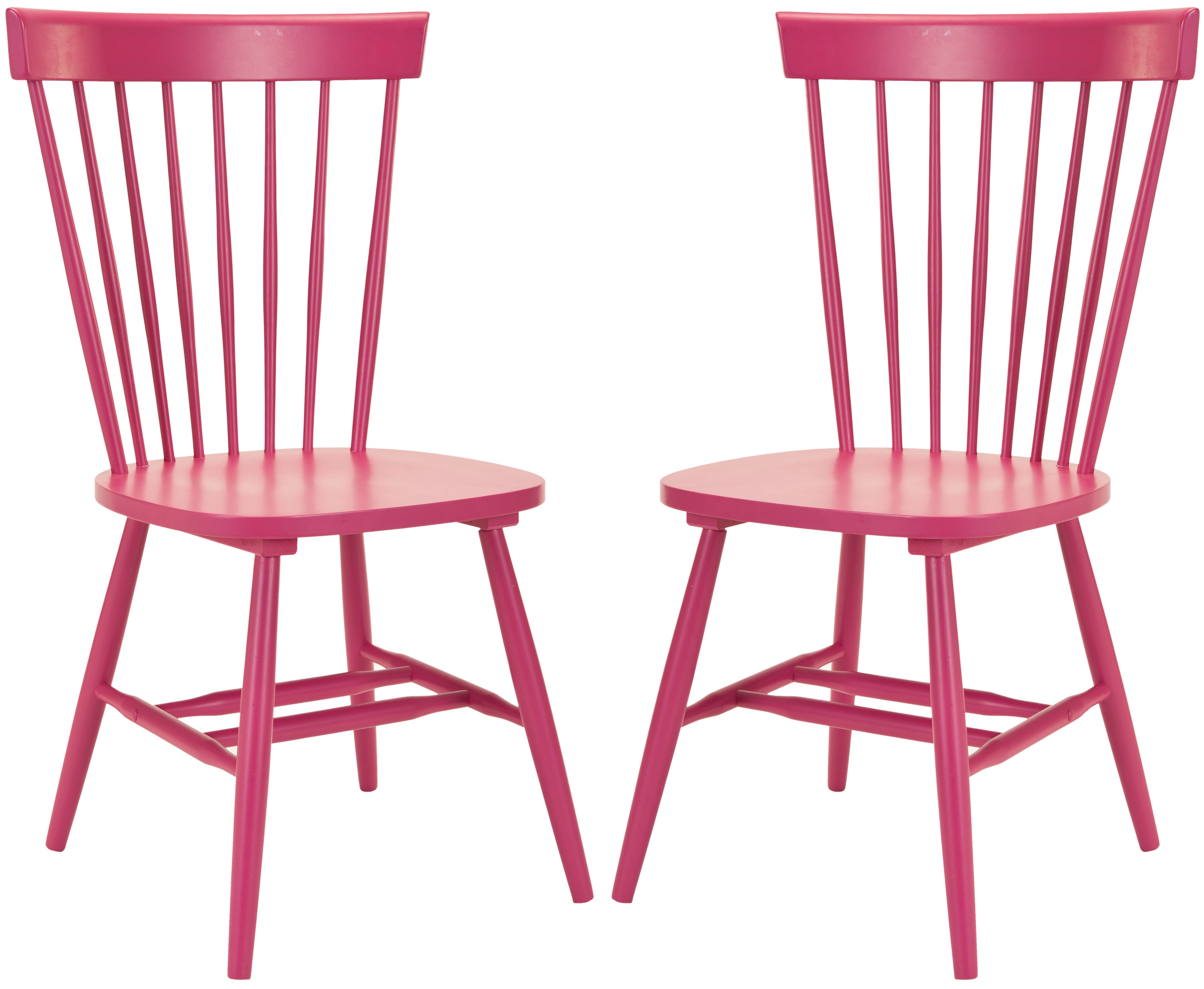Robbin 17" Spindle Dining Chair (Set of 2), Raspberry, large