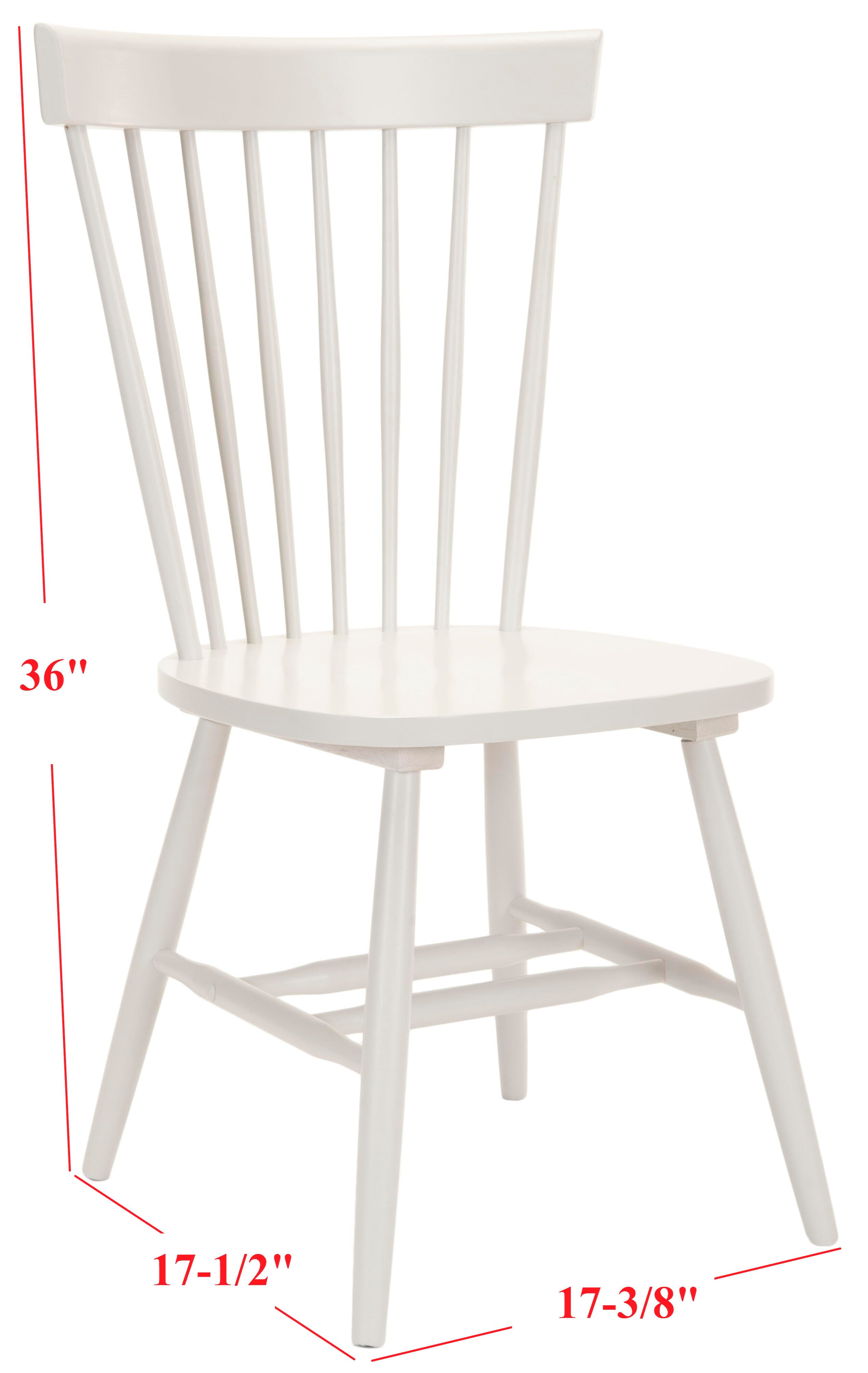 Robbin 17" Spindle Dining Chair (Set of 2), Off White, large