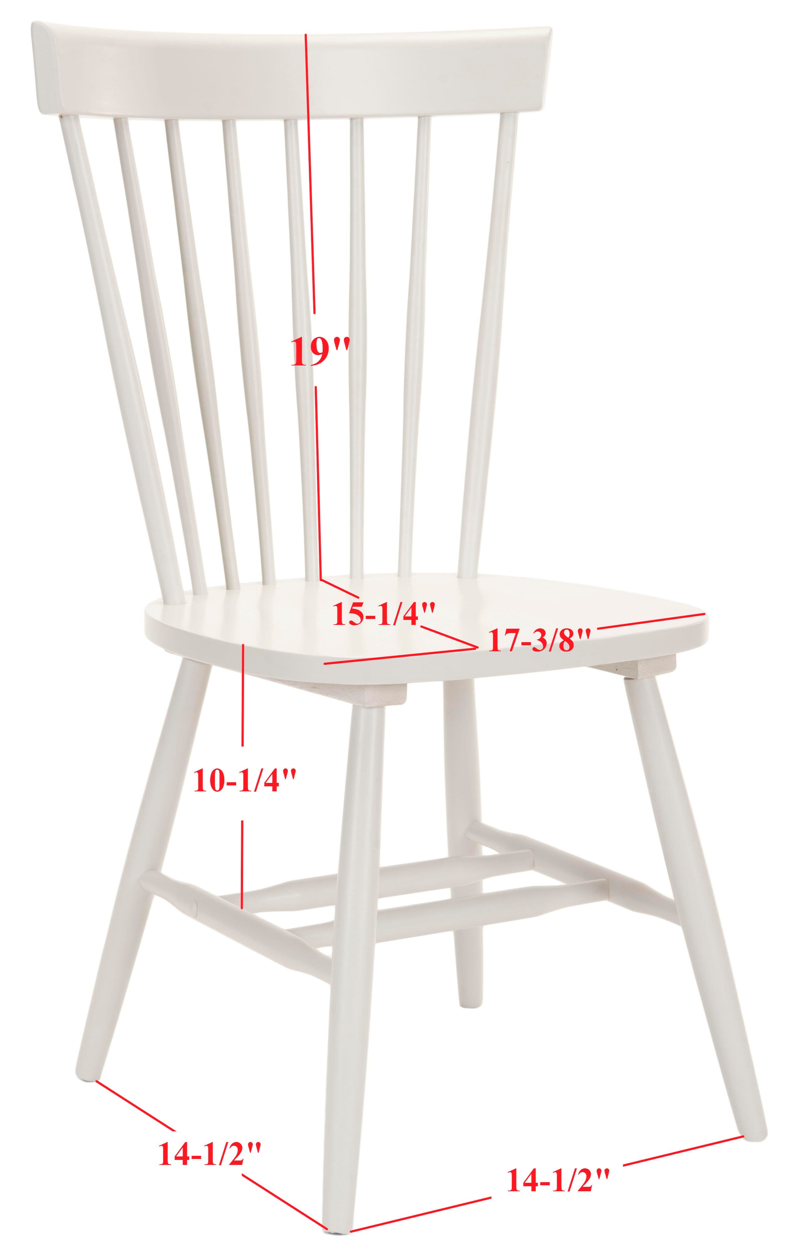 Robbin 17" Spindle Dining Chair (Set of 2), Off White, large