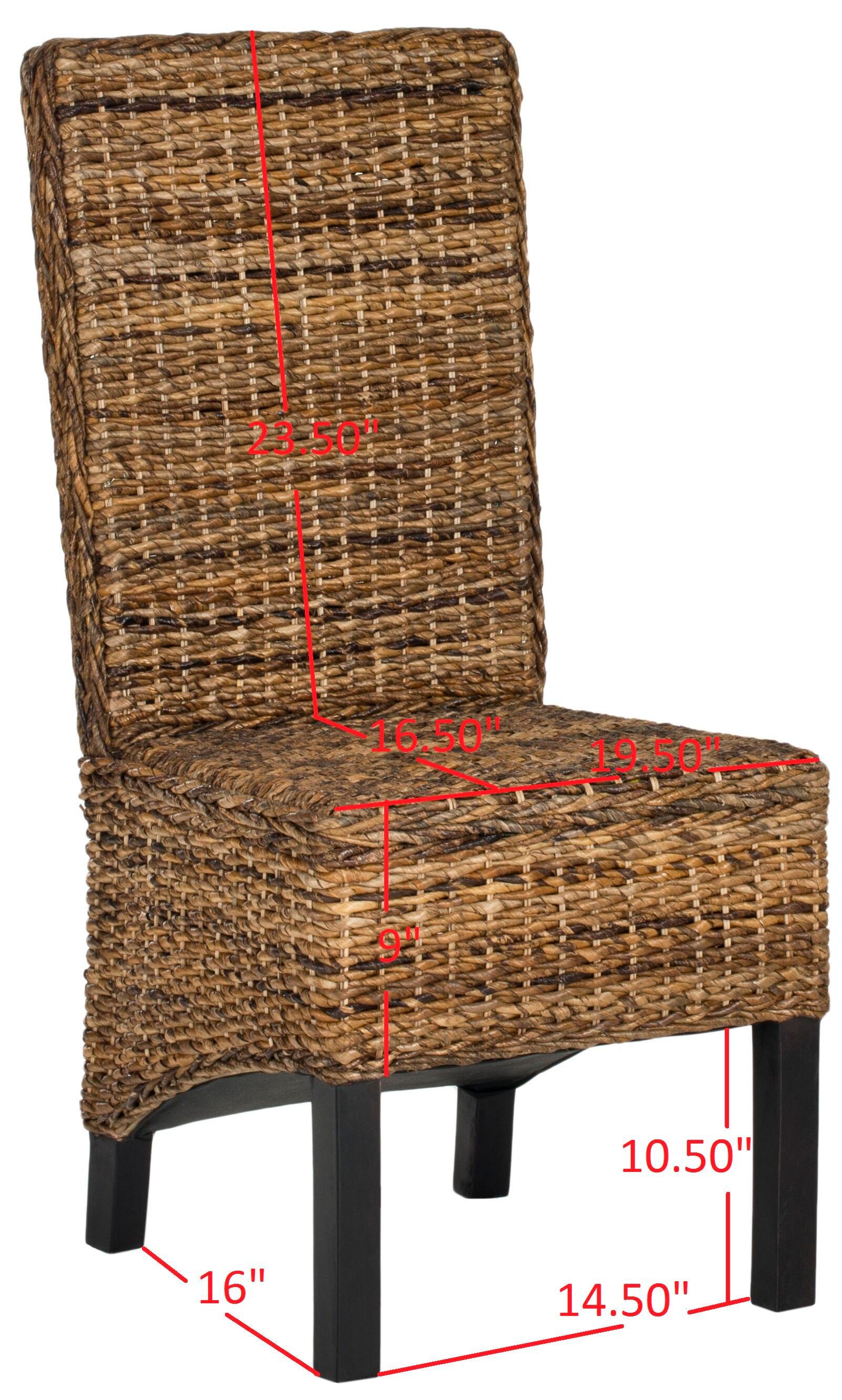 Stout 19" Rattan Side Chair (Set of 2), Natural, large