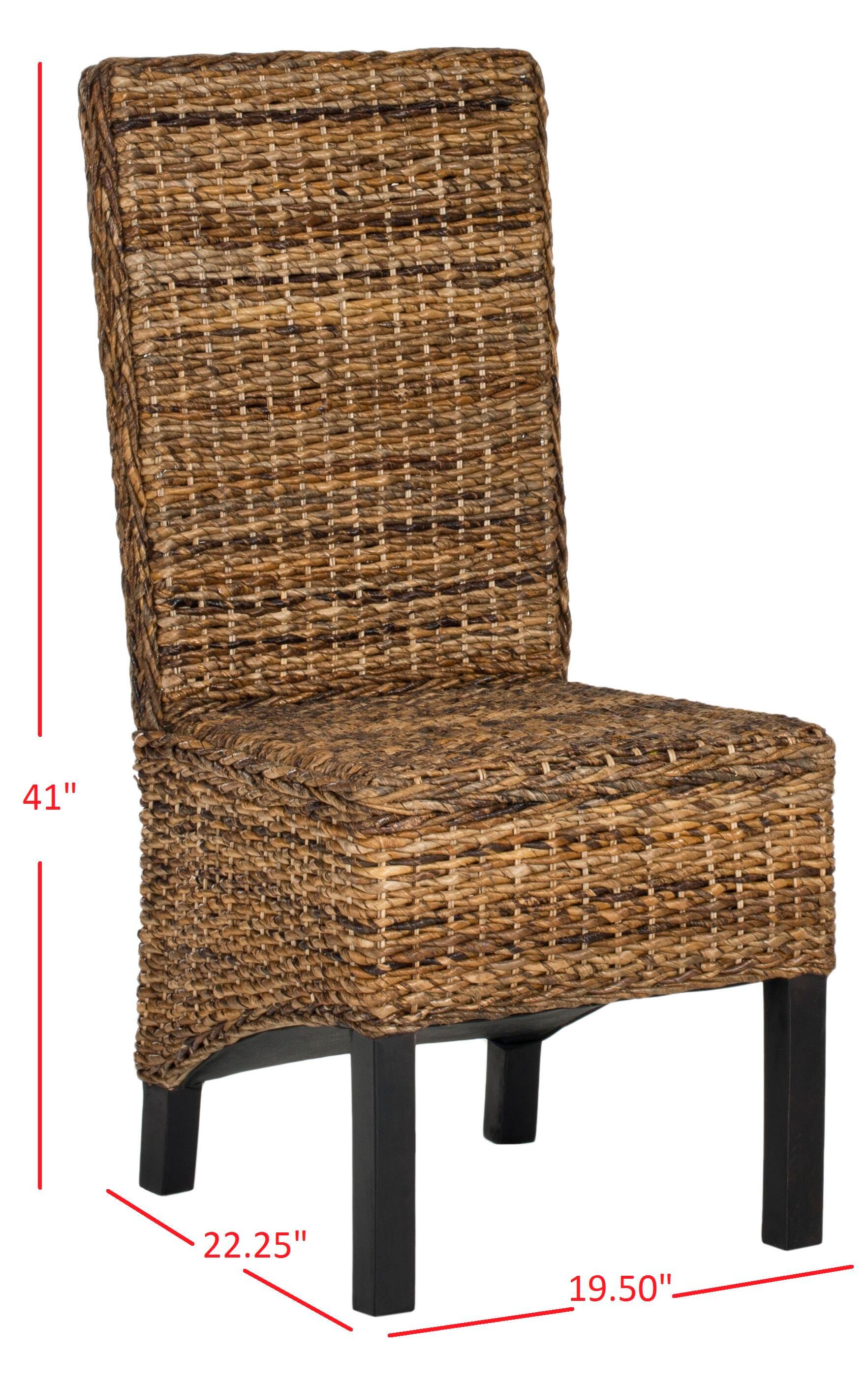 Stout 19" Rattan Side Chair (Set of 2), Natural, large