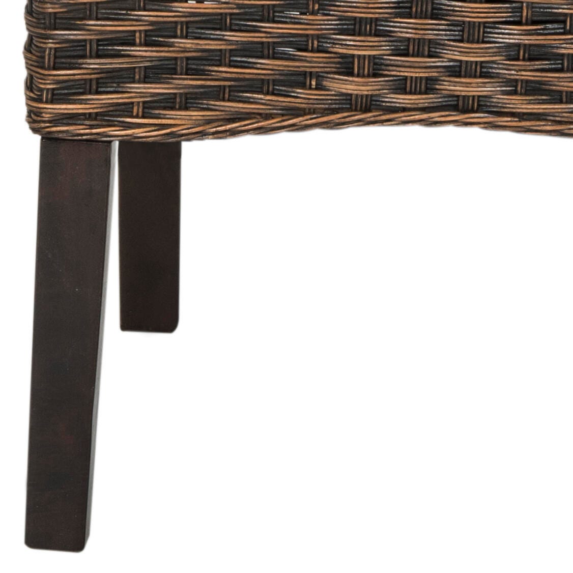 Tabitha 18" Wicker Dining Chair (Set of 2), Brown/Multi, large