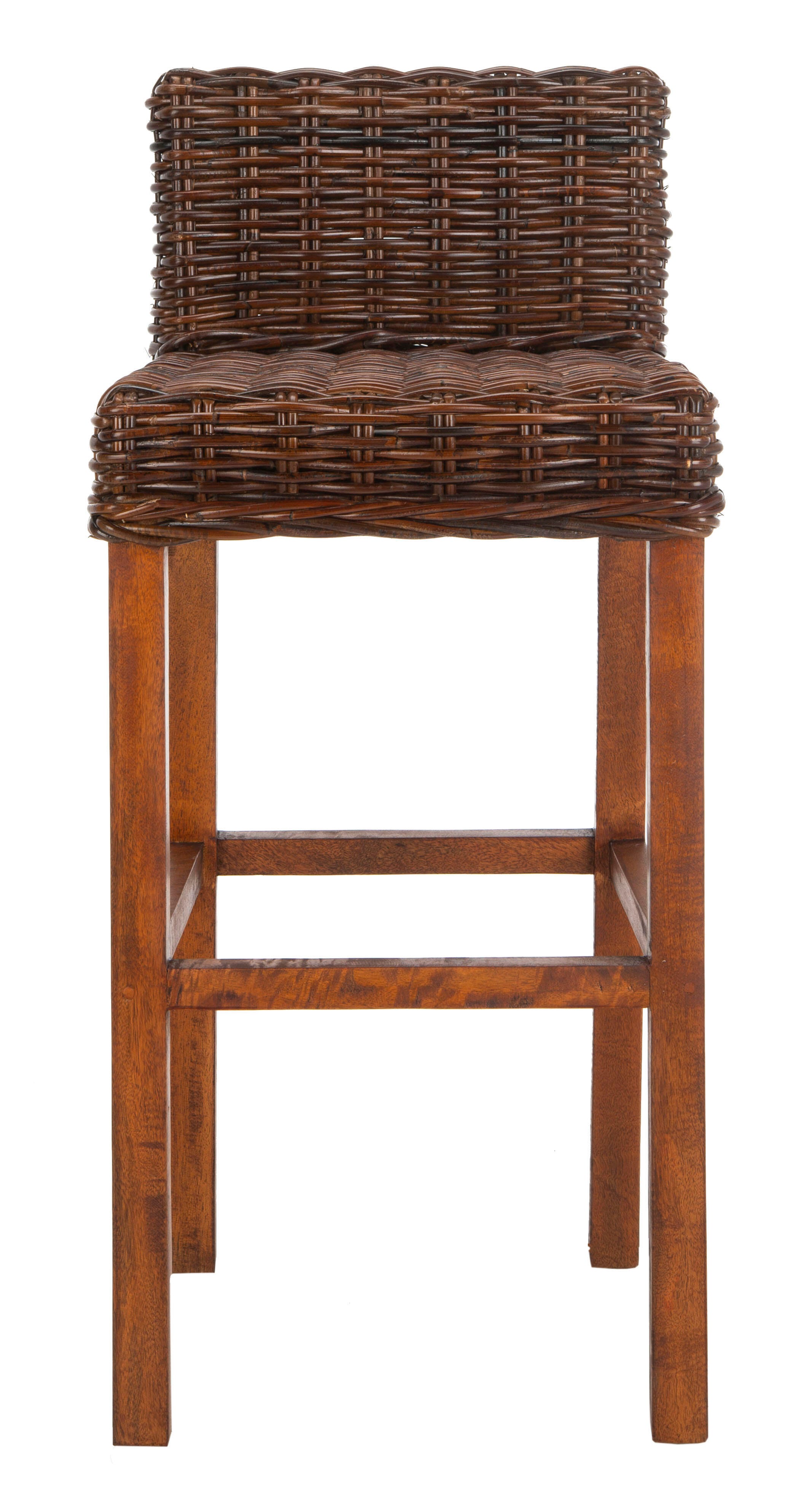 Porto Rattan Bar Stool, Brown, large