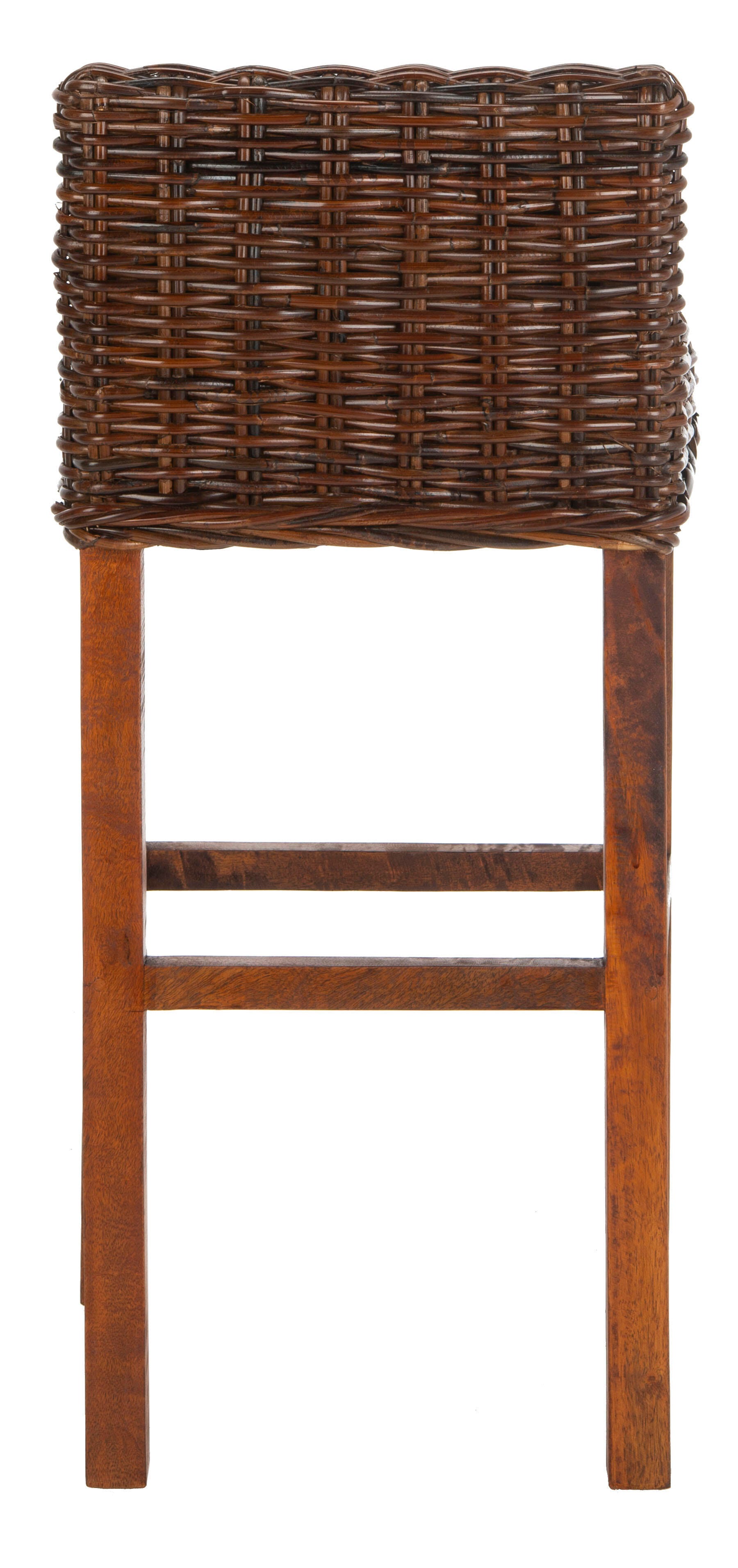 Porto Rattan Bar Stool, Brown, large