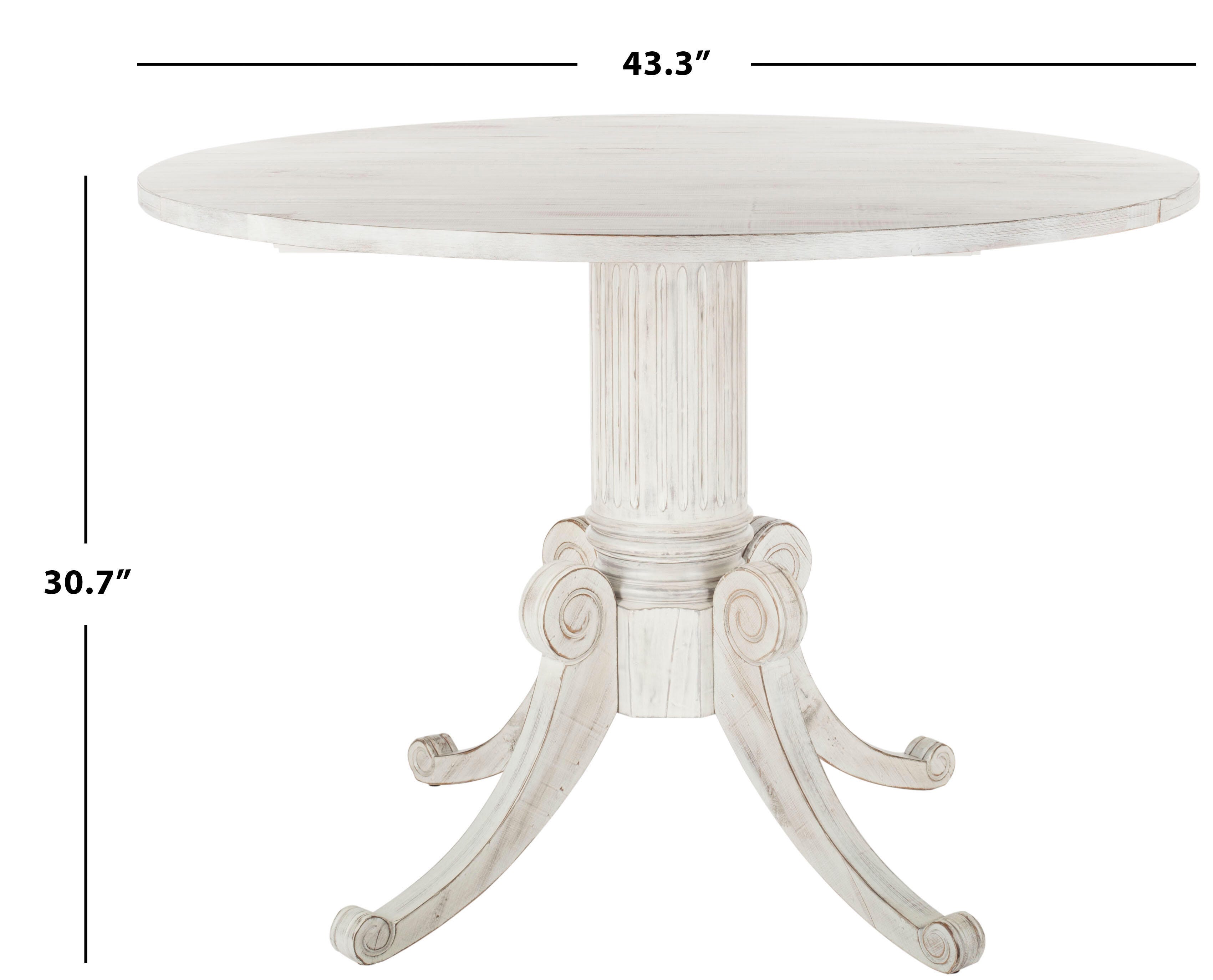 Clarity Drop Leaf Dining Table, Antique White, large