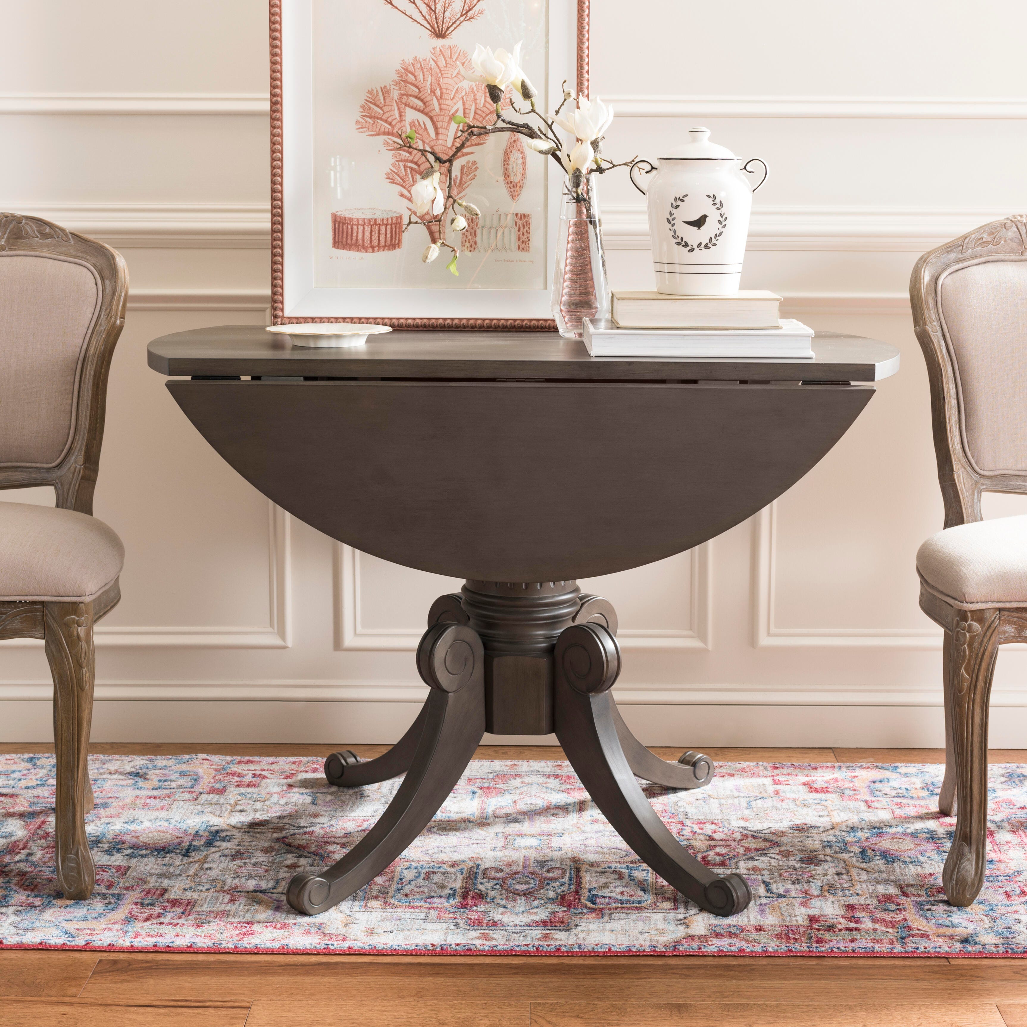 Clarity Drop Leaf Dining Table, Gray Wash, large