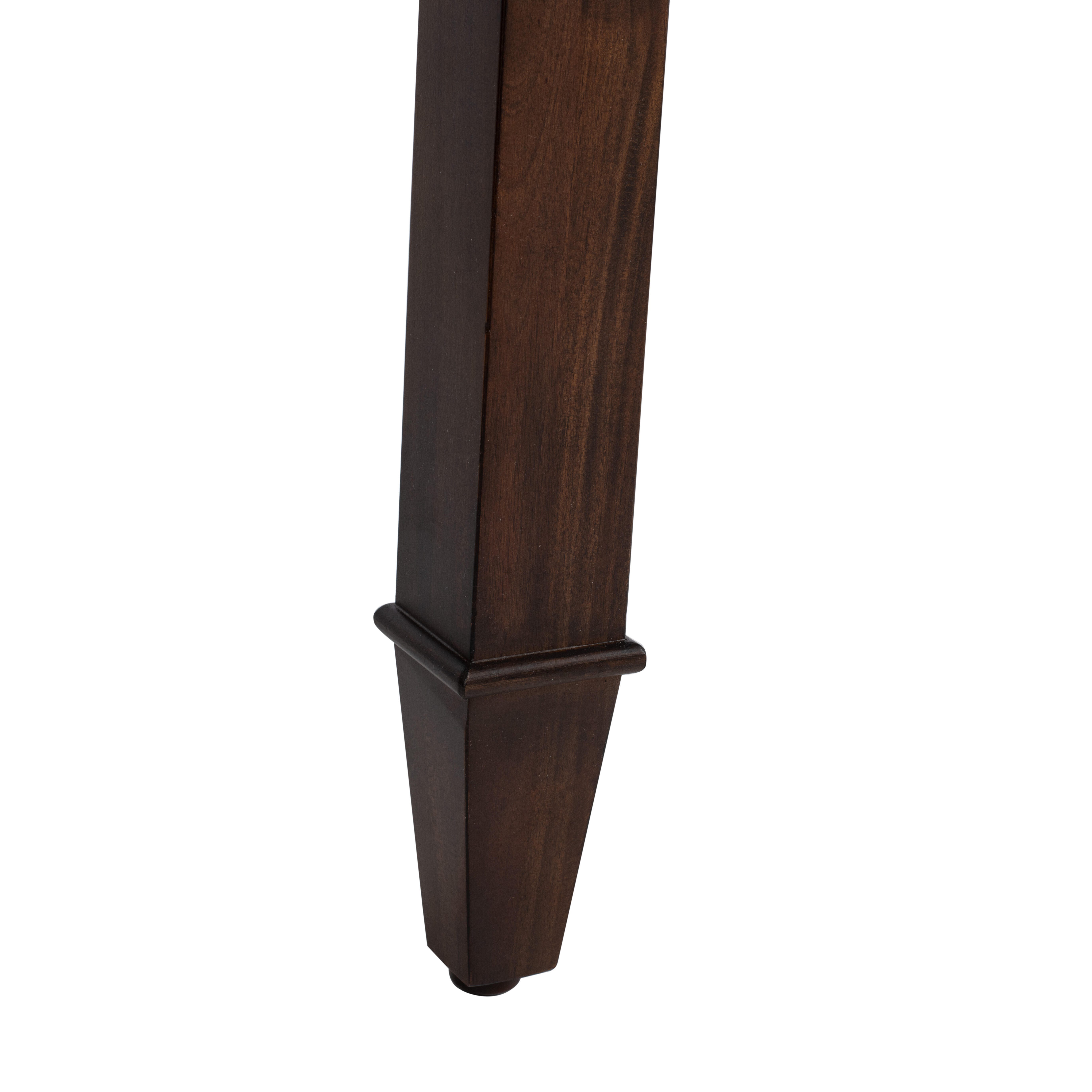 Carrie Walnut Rectangular Dining Table, Walnut, large