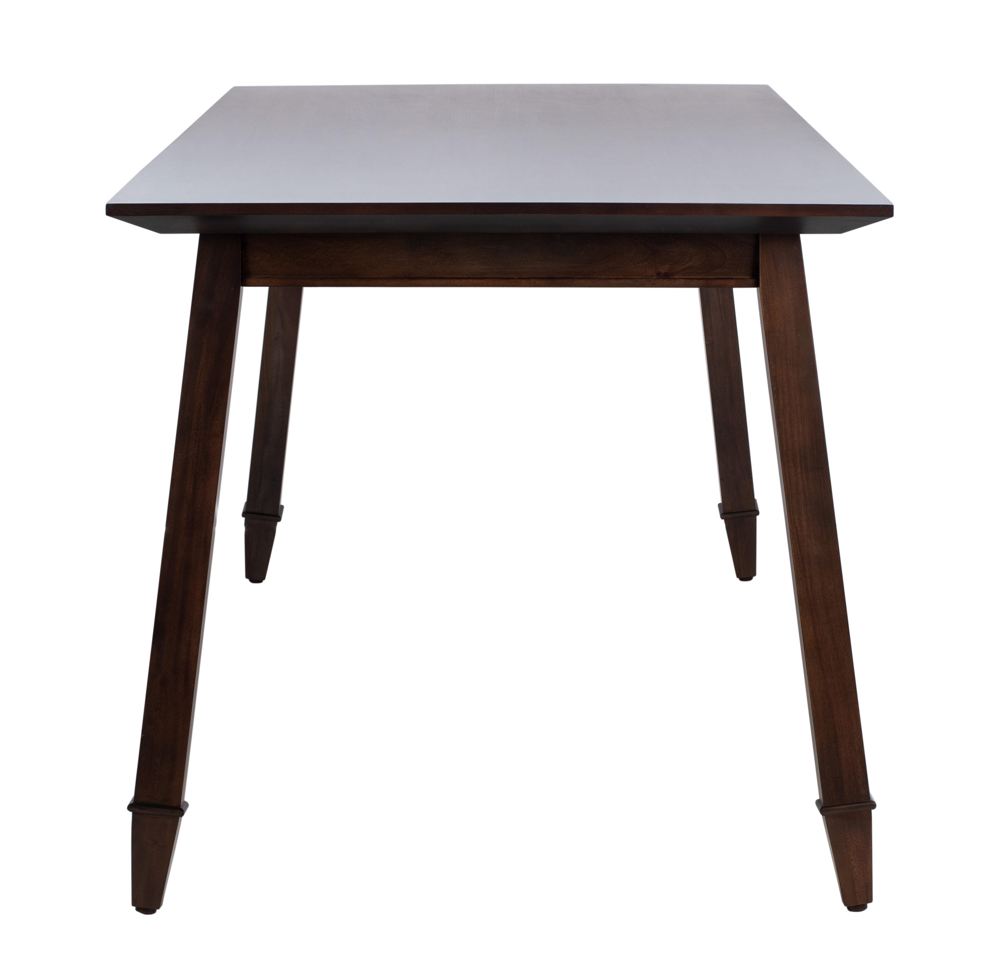 Carrie Walnut Rectangular Dining Table, Walnut, large