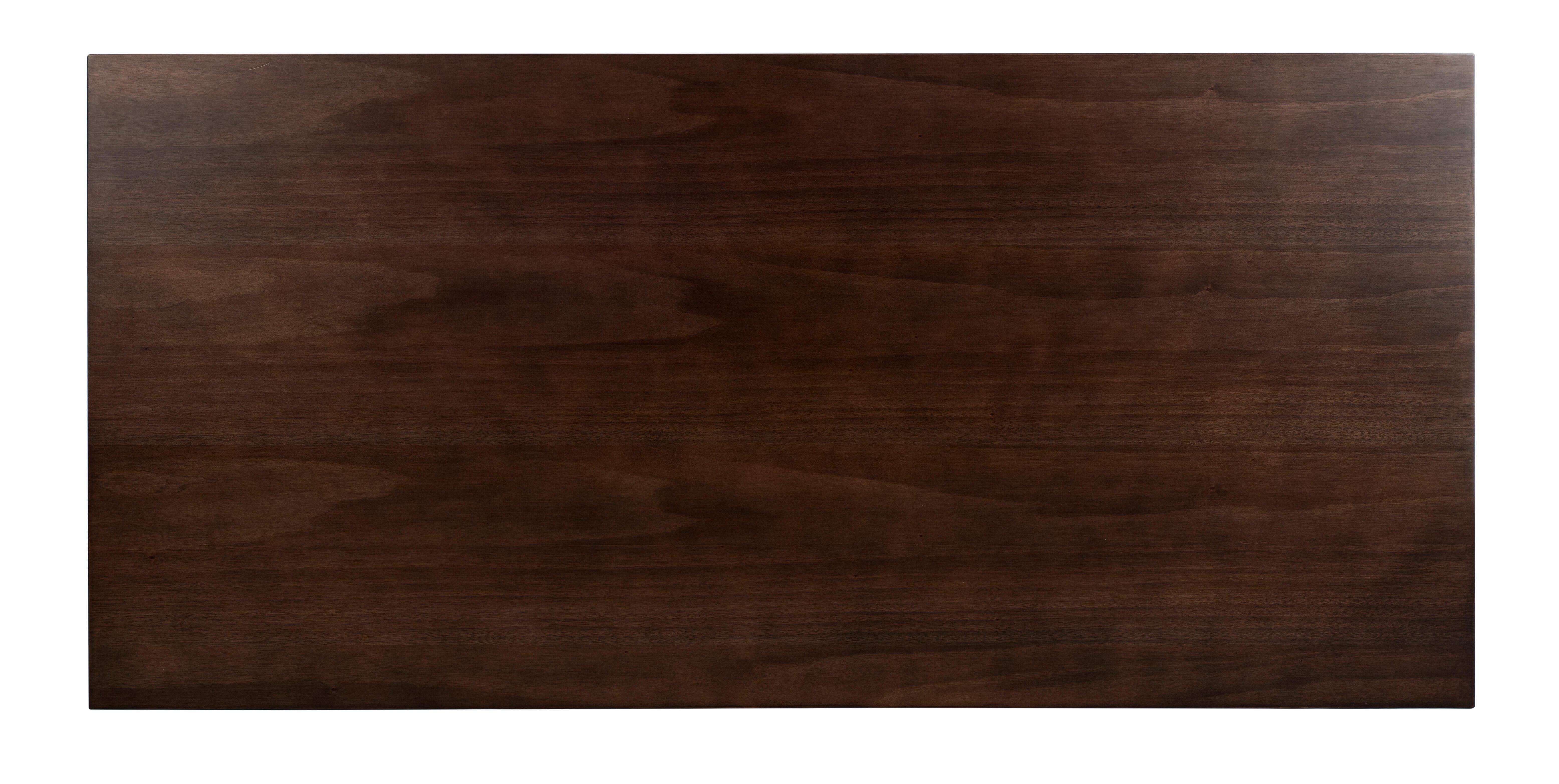 Carrie Walnut Rectangular Dining Table, Walnut, large