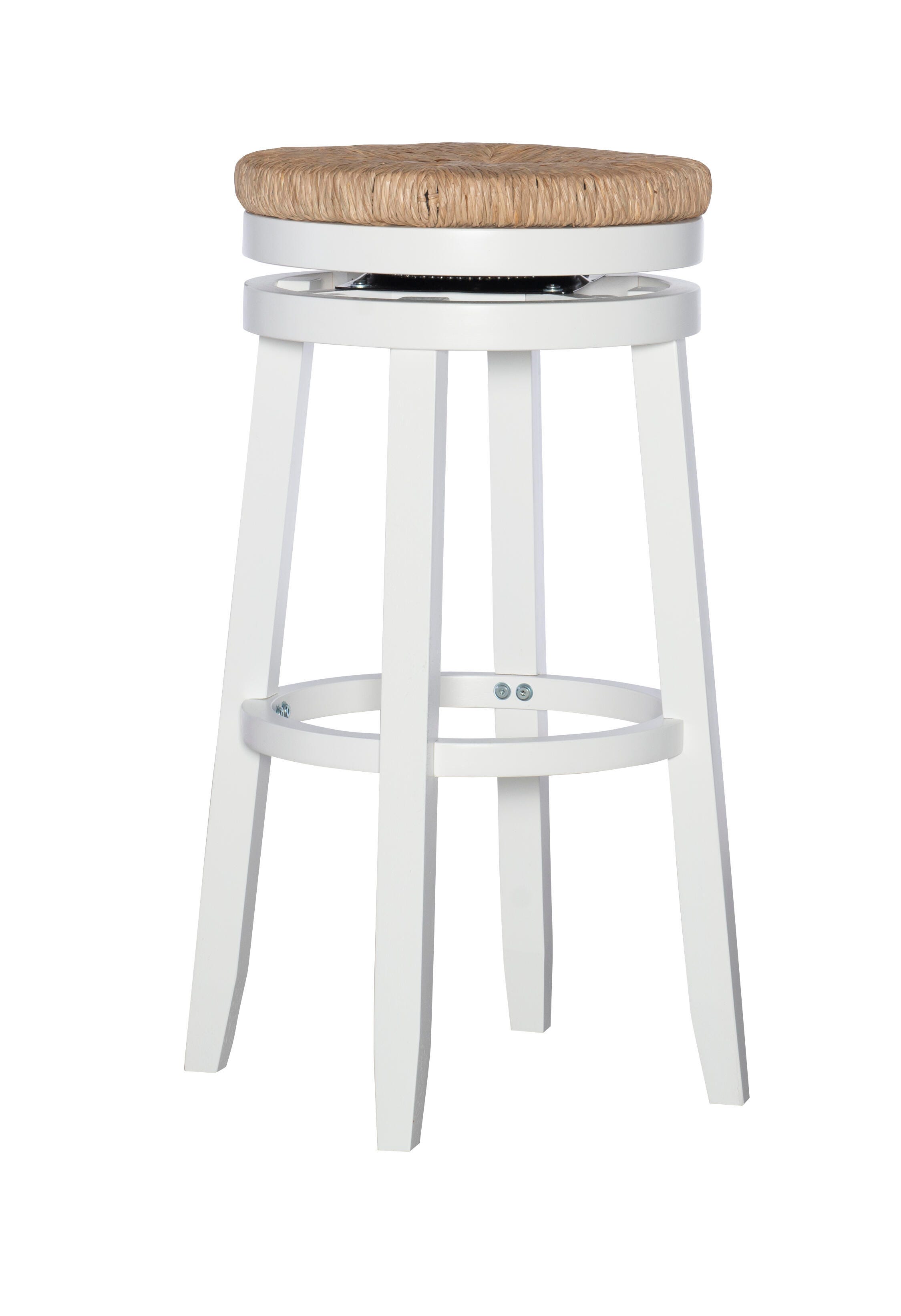 Linon Shae Bar Stool, White, large