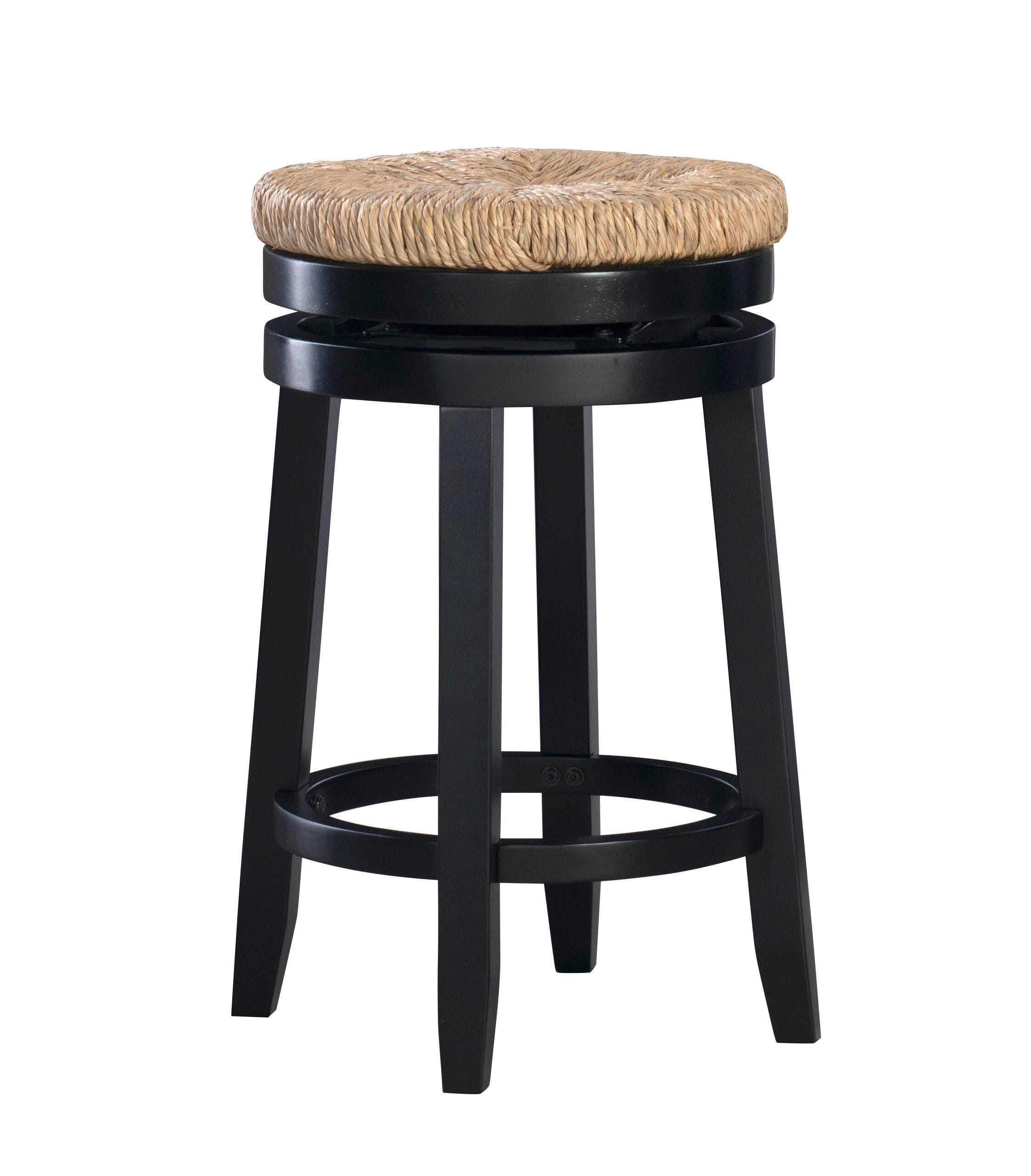 Linon Shae Counter Stool, Black, large