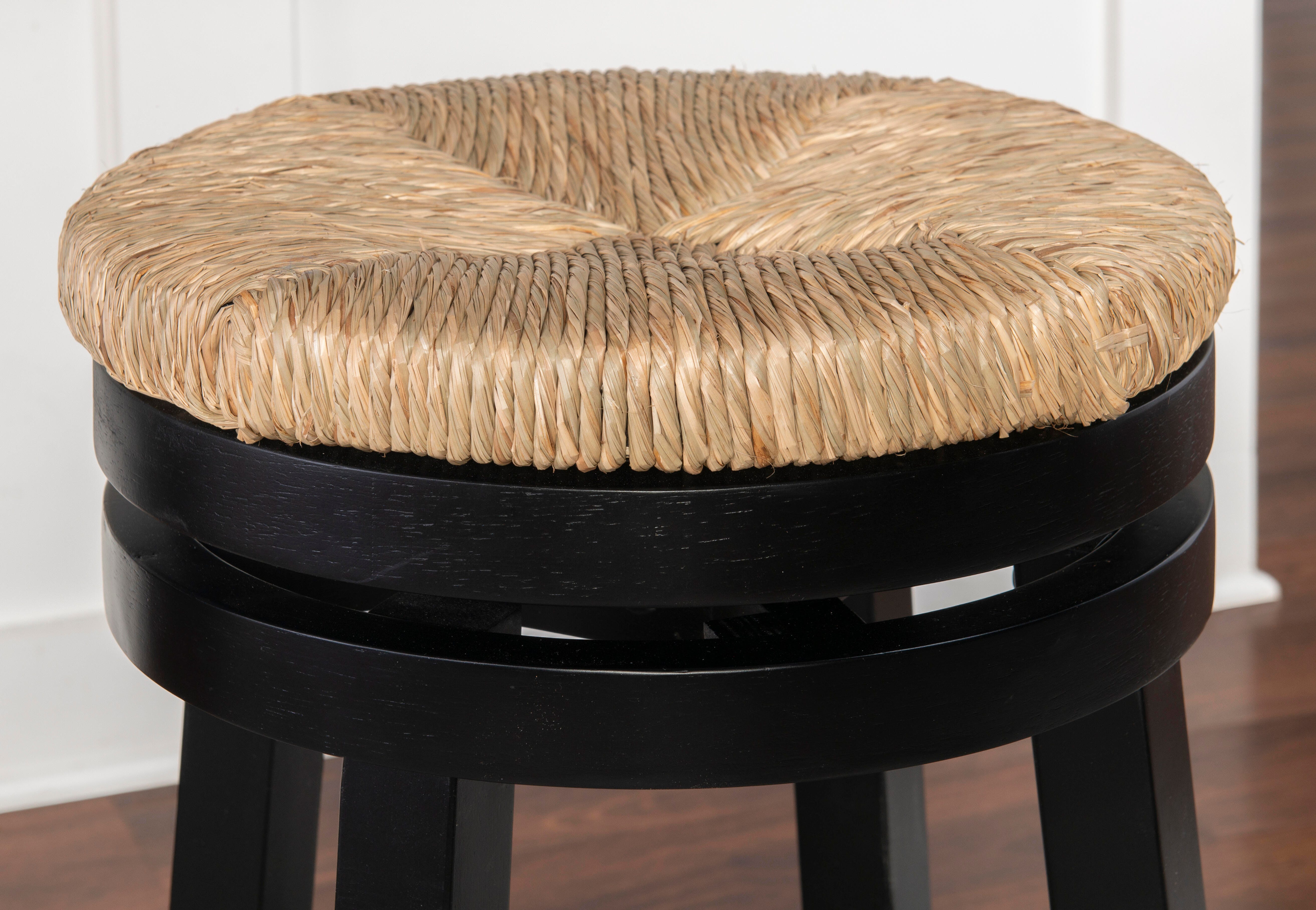 Linon Shae Counter Stool, Black, large