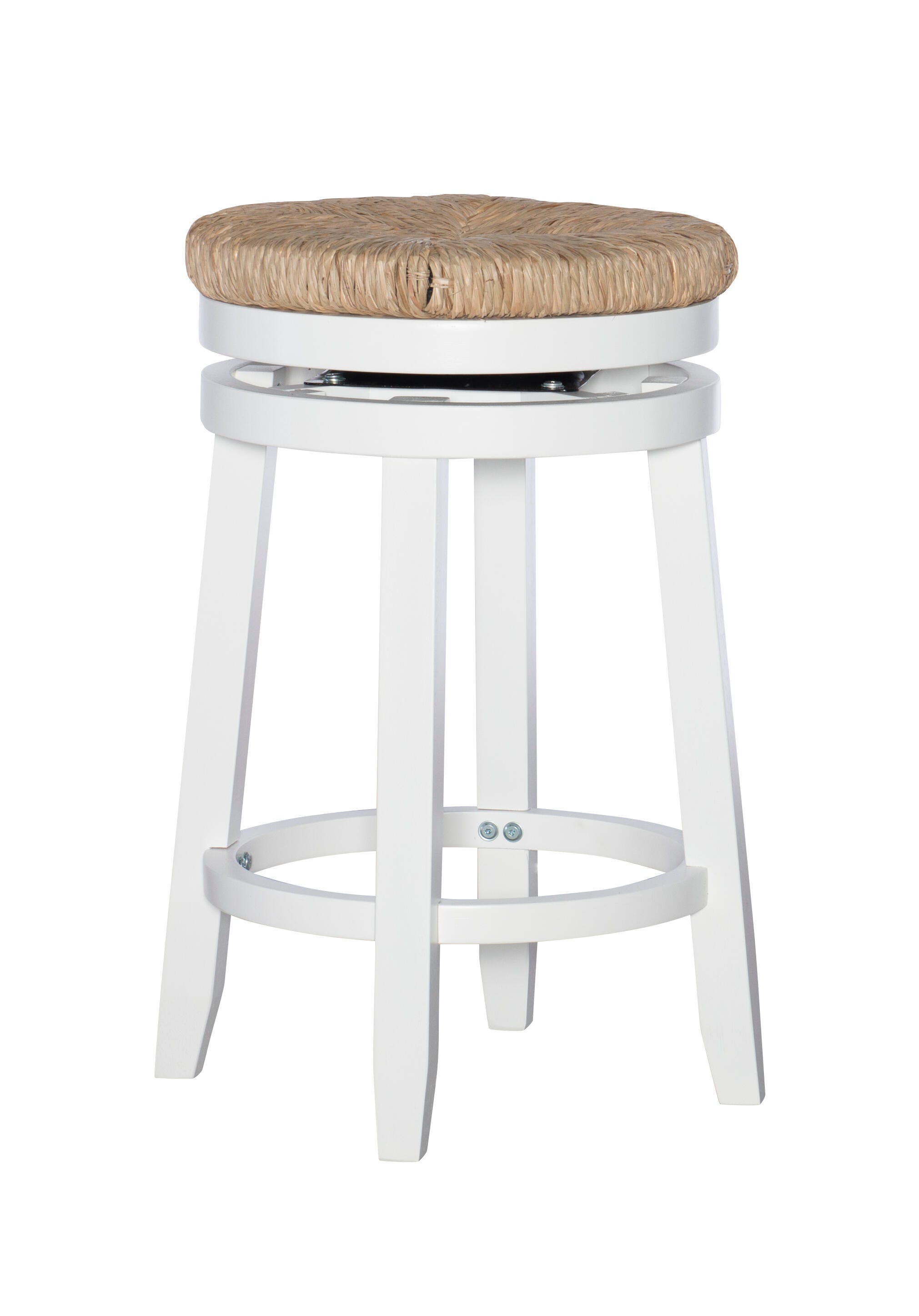 Linon Shae Counter Stool, White, large